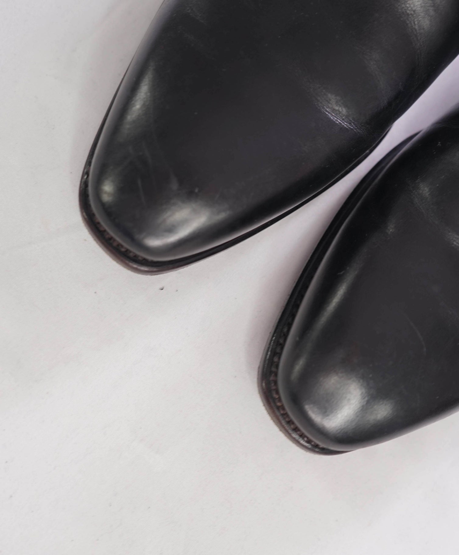 $1,295 FERRAGAMO - "TRAMEZZA NESIO" Black 2-Eylet Oxfords -10.5 D
