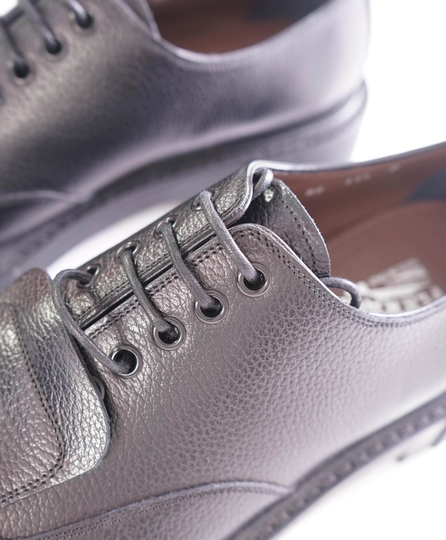 $1,150 FERRAGAMO - Lug Sole Black Leatehr Derbys - 11.5 D