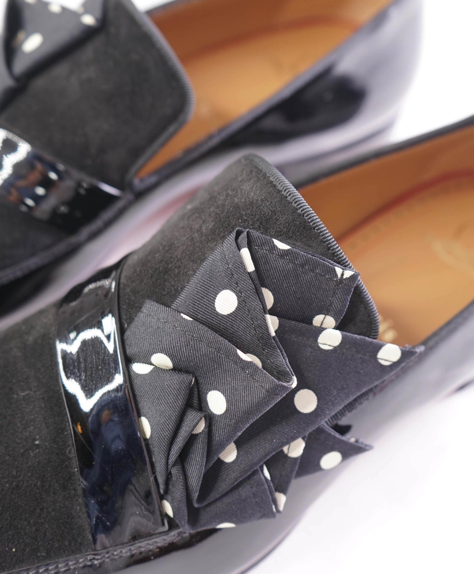 $1,200 CHRISTIAN LOUBOUTIN - Leather/Suede Black Loafers - US 9 (42EU)