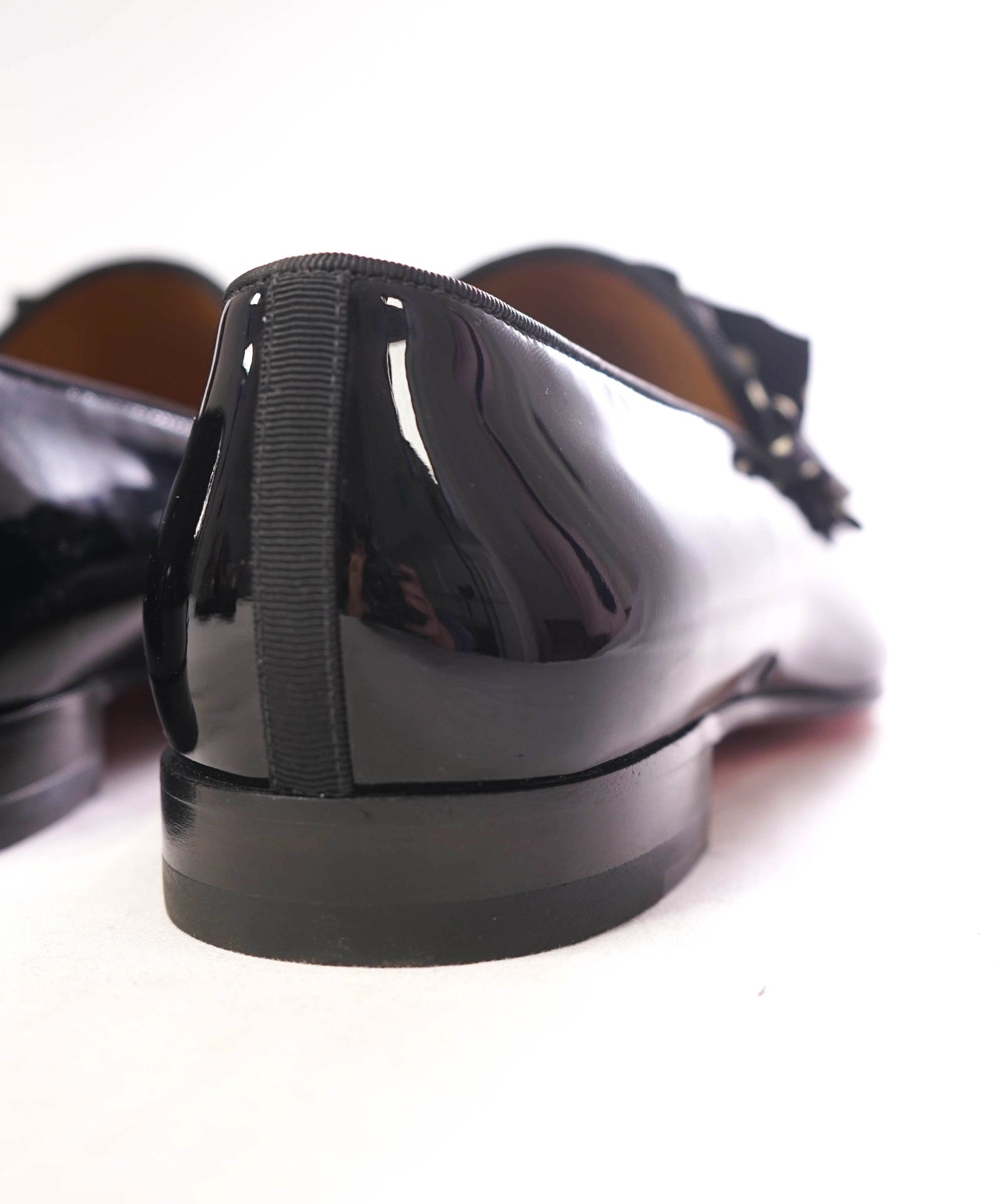 $1,200 CHRISTIAN LOUBOUTIN - Leather/Suede Black Loafers - US 9 (42EU)