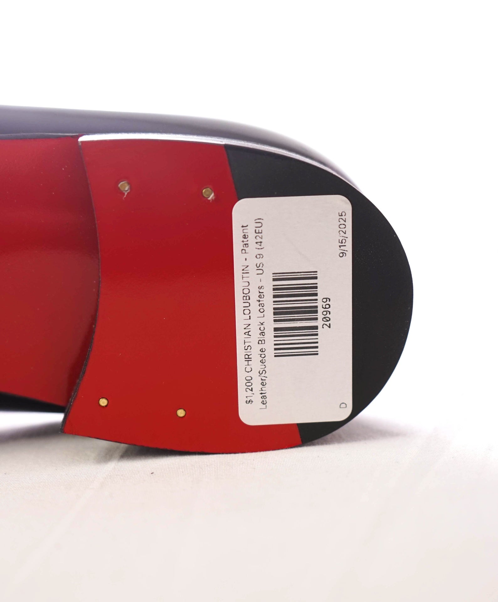 $1,200 CHRISTIAN LOUBOUTIN - Leather/Suede Black Loafers - US 9 (42EU)