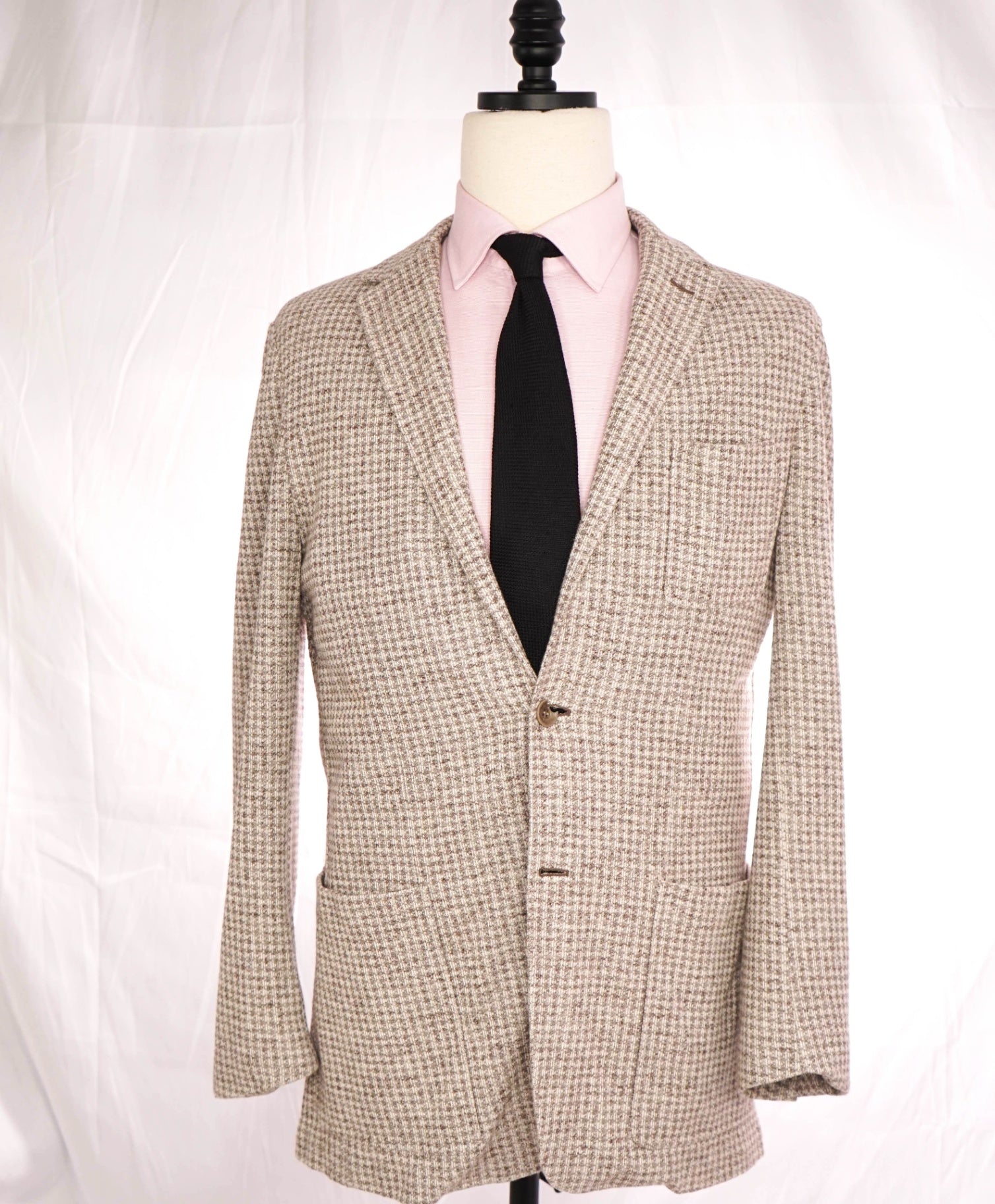 $1,895 CANALI - Textured Beige Cotton/Linen Sport Coat - 42R