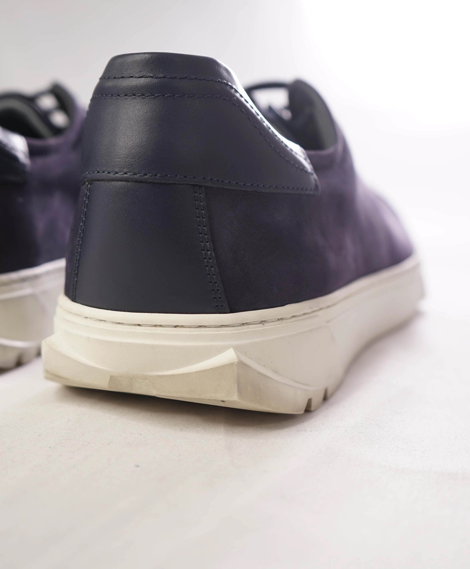 $750 FERRAGAMO - *Rhinoceros* Navy Gancini Sneaker -12 M