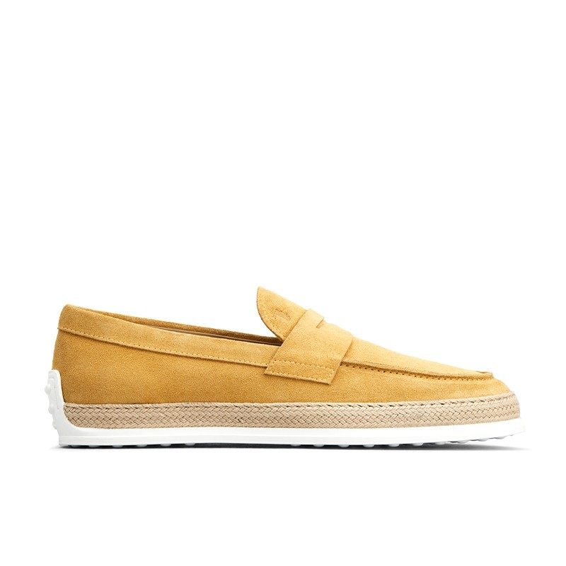 $1,045 TOD'S - Suede Neutral Sun Suede Driving Loafers - US 11 (UK10)