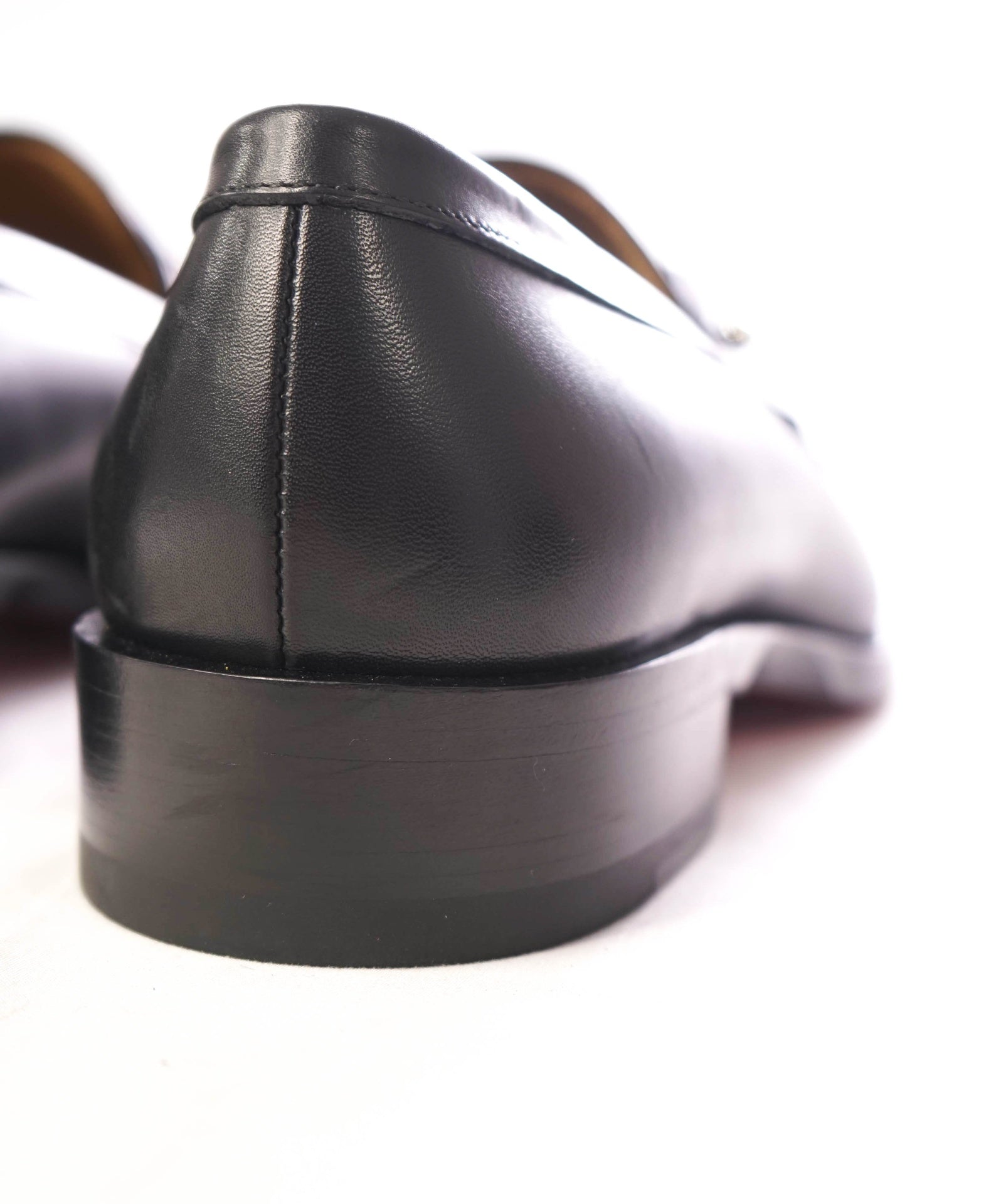 $1,095 Christain Louboutin Solid Black Loafers Leather US 8.5 (EU41.5)
