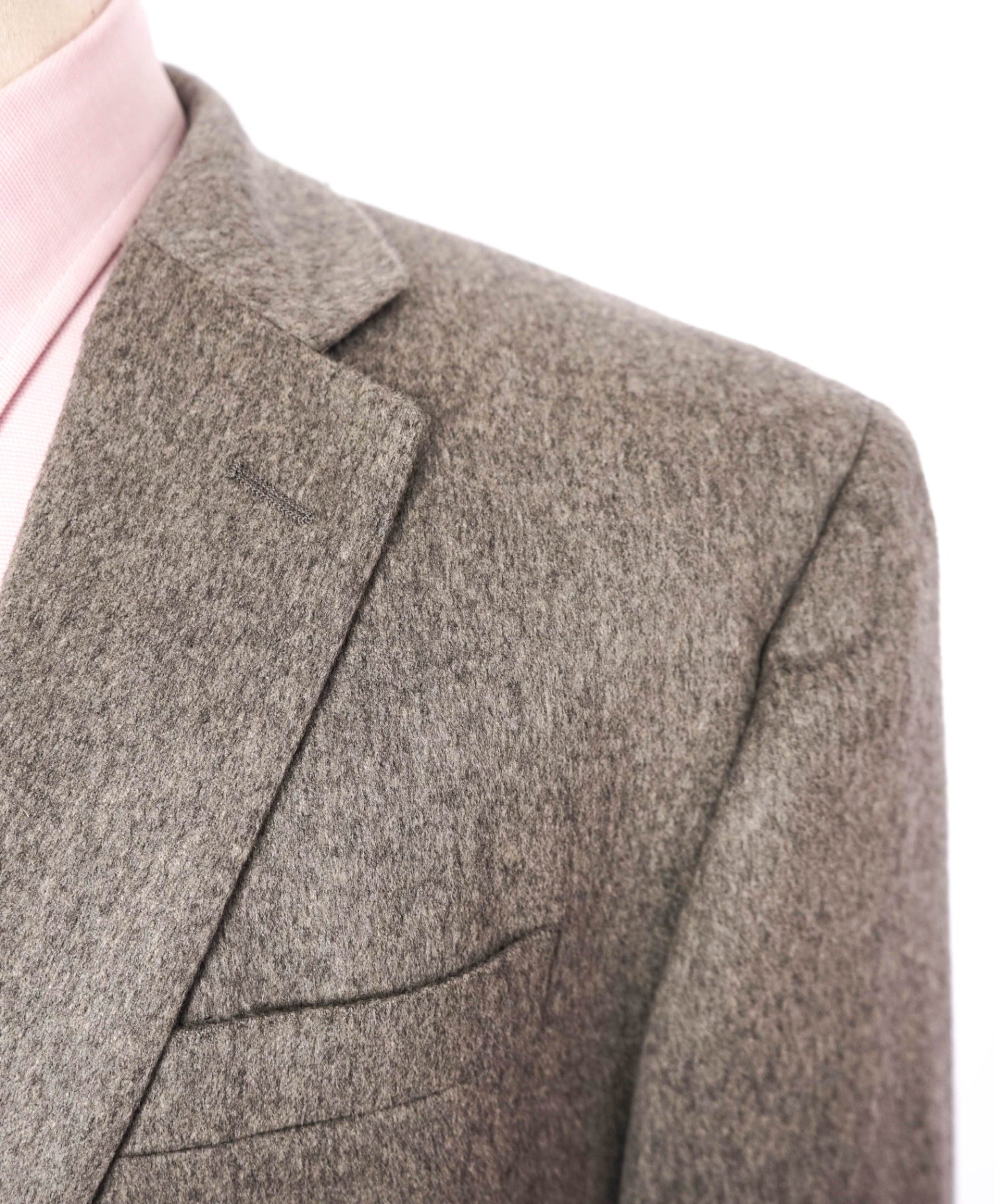 Saks Fifth Avenue Solid Grey Cashmere Blazer 48L