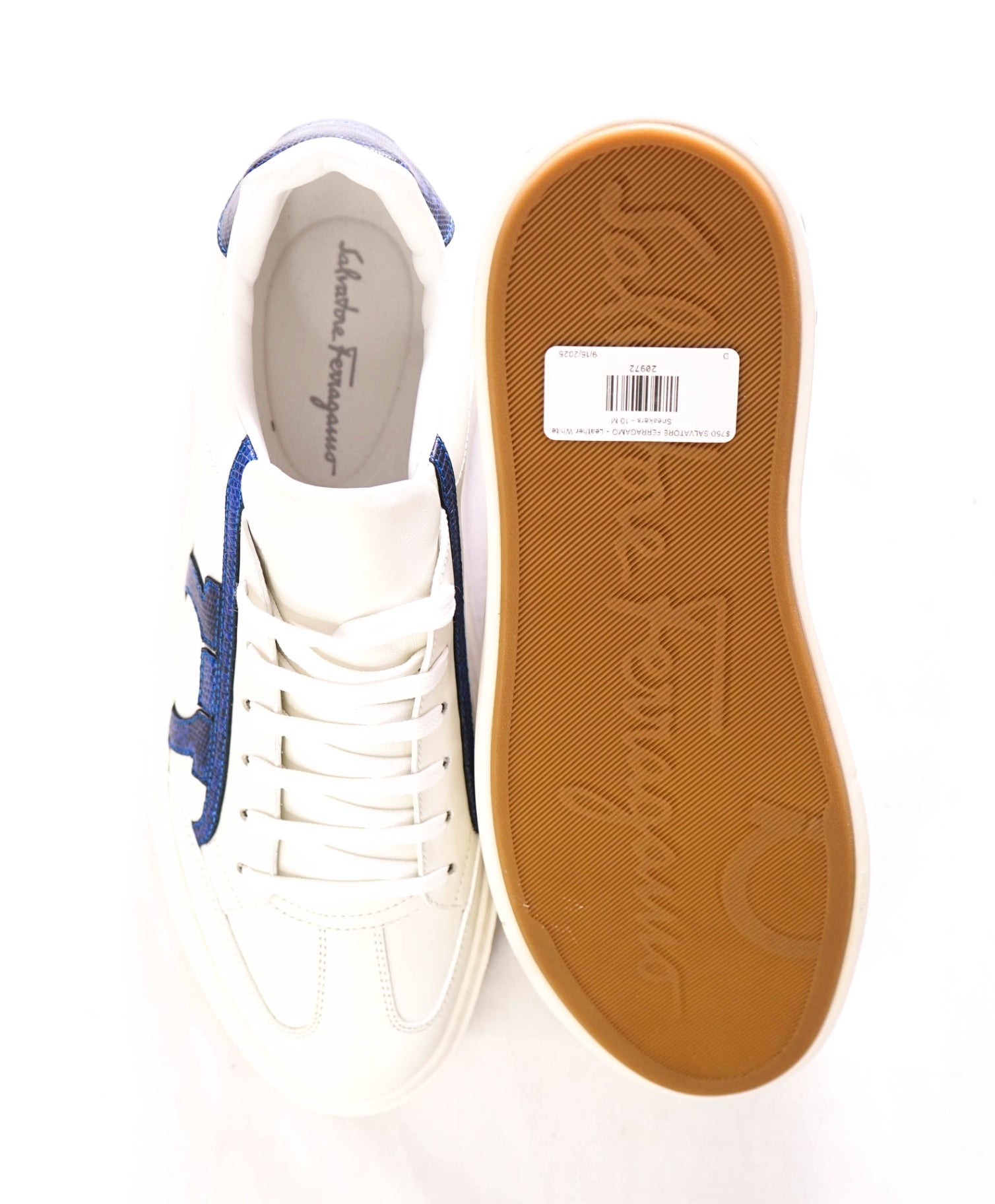 $795 SALVATORE FERRAGAMO - *BORG 5* Gancini Sneaker - 10 M