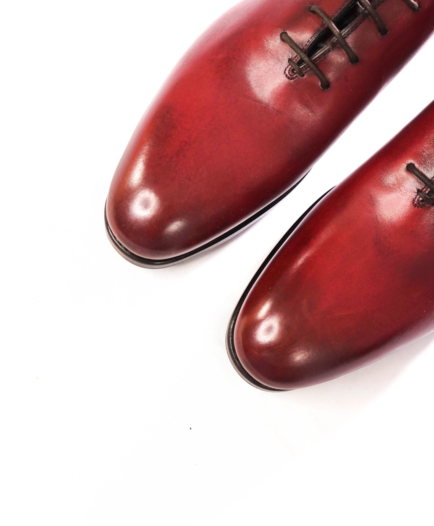 $1,395 FERRAGAMO - TRAMEZZA Burgundy "BARCLAY" Oxfords - 7.5 D