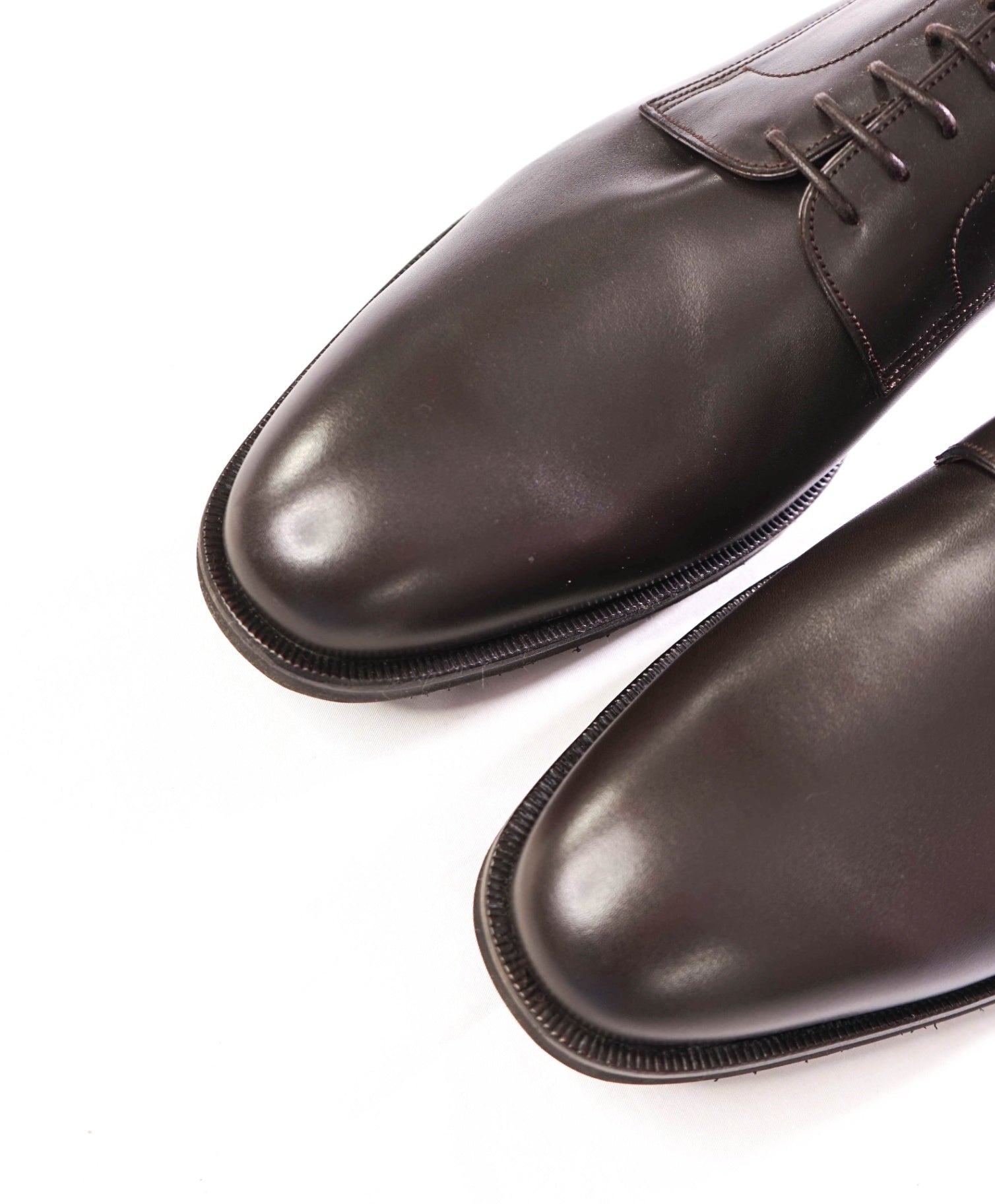 $590 BALLY - Leather Chocolate Brown Derby - US 11.5 3E