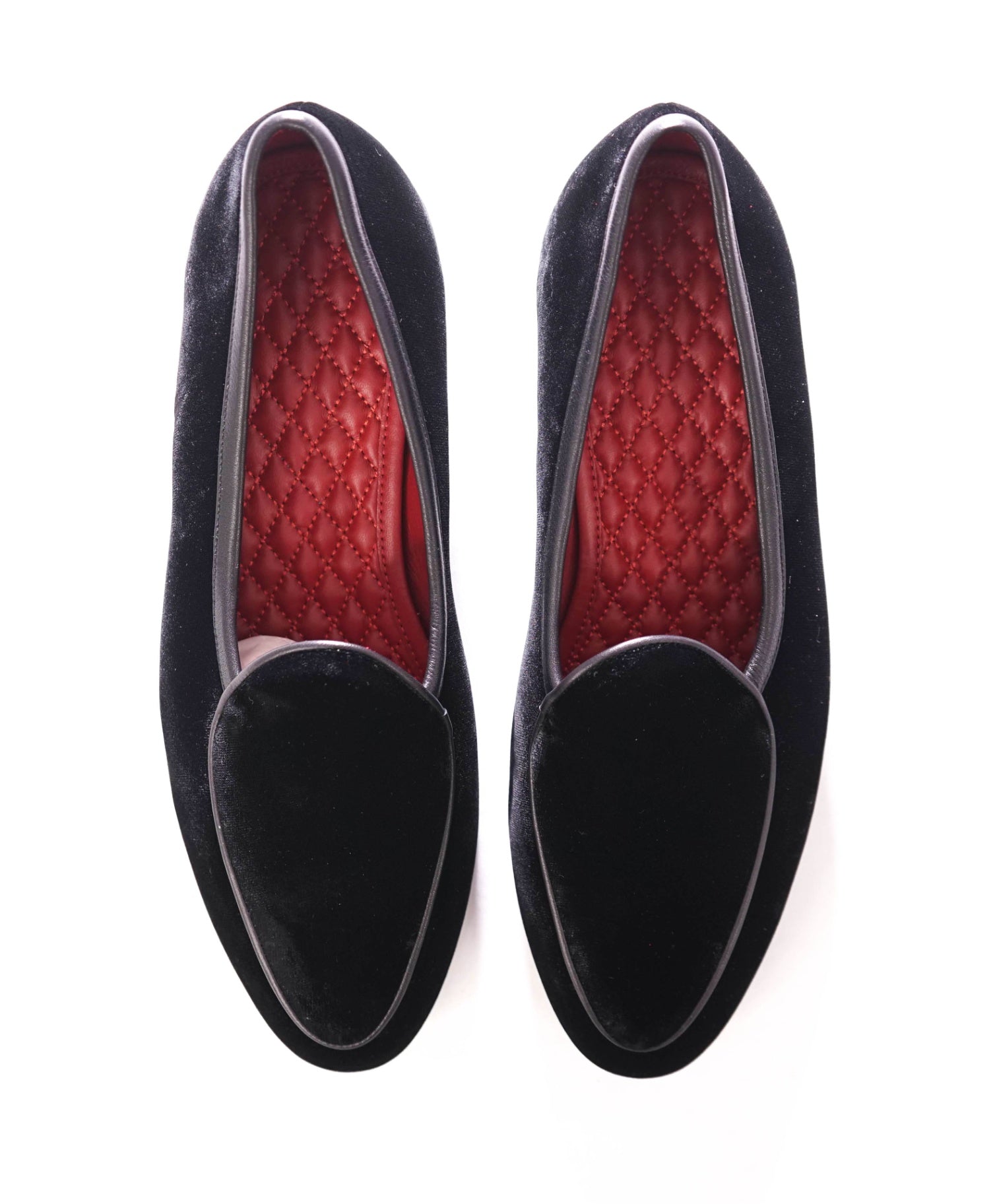 $790 BAUDOIN & LANGE - Velvet Black Loafers - US 9 (42EU)