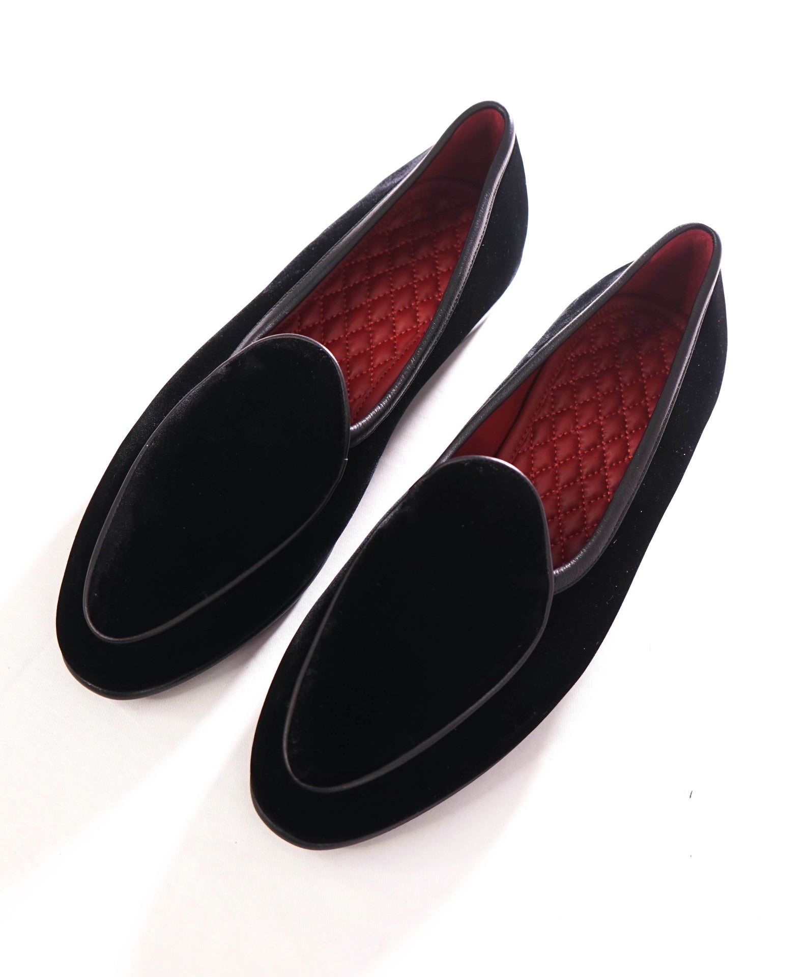 $790 BAUDOIN & LANGE - Velvet Black Loafers - US 9 (42EU)