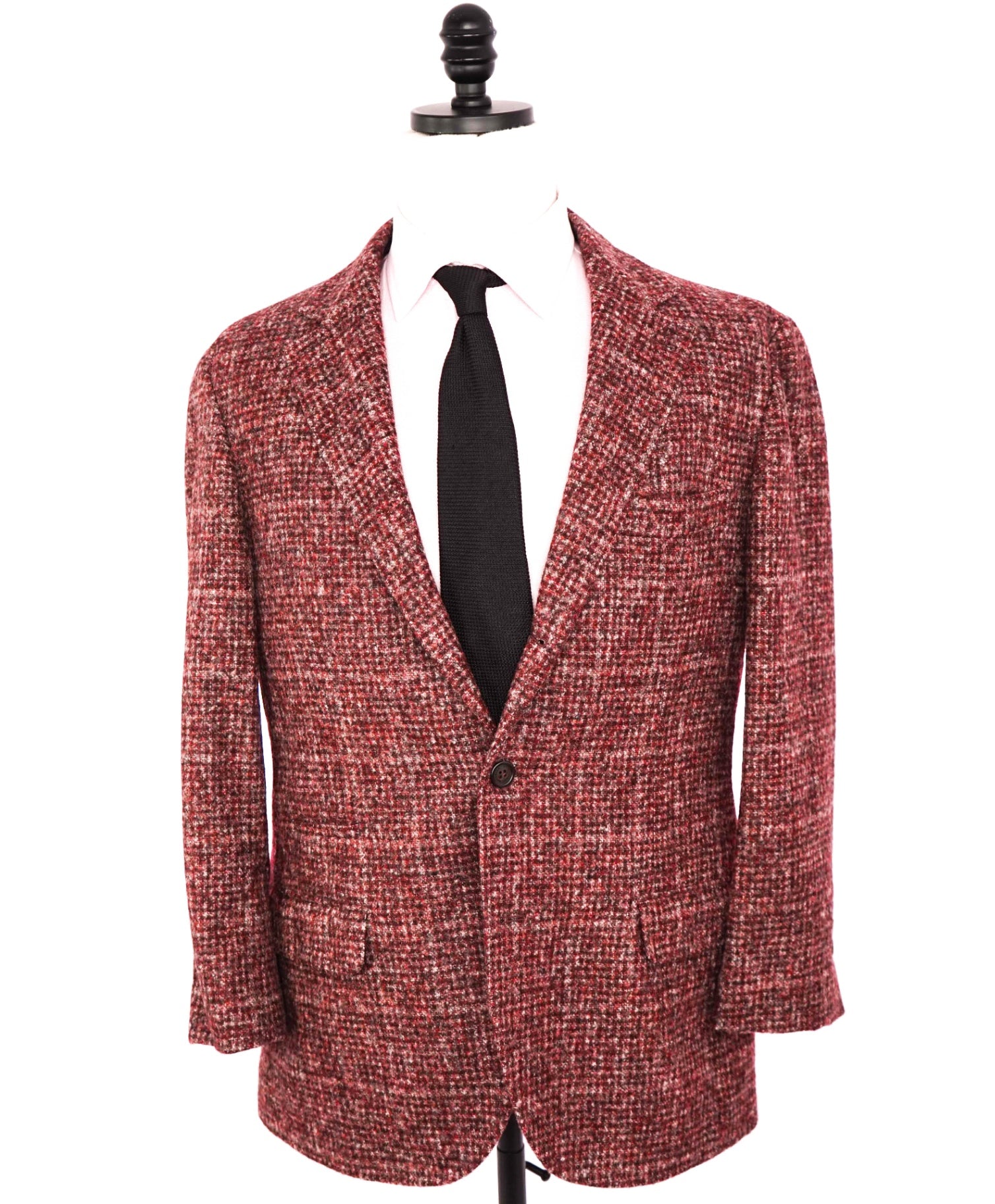 $4,000 BRUNELLO CUCINELLI - Alpaca Red 2/3-Btn Roll Blazer - 40