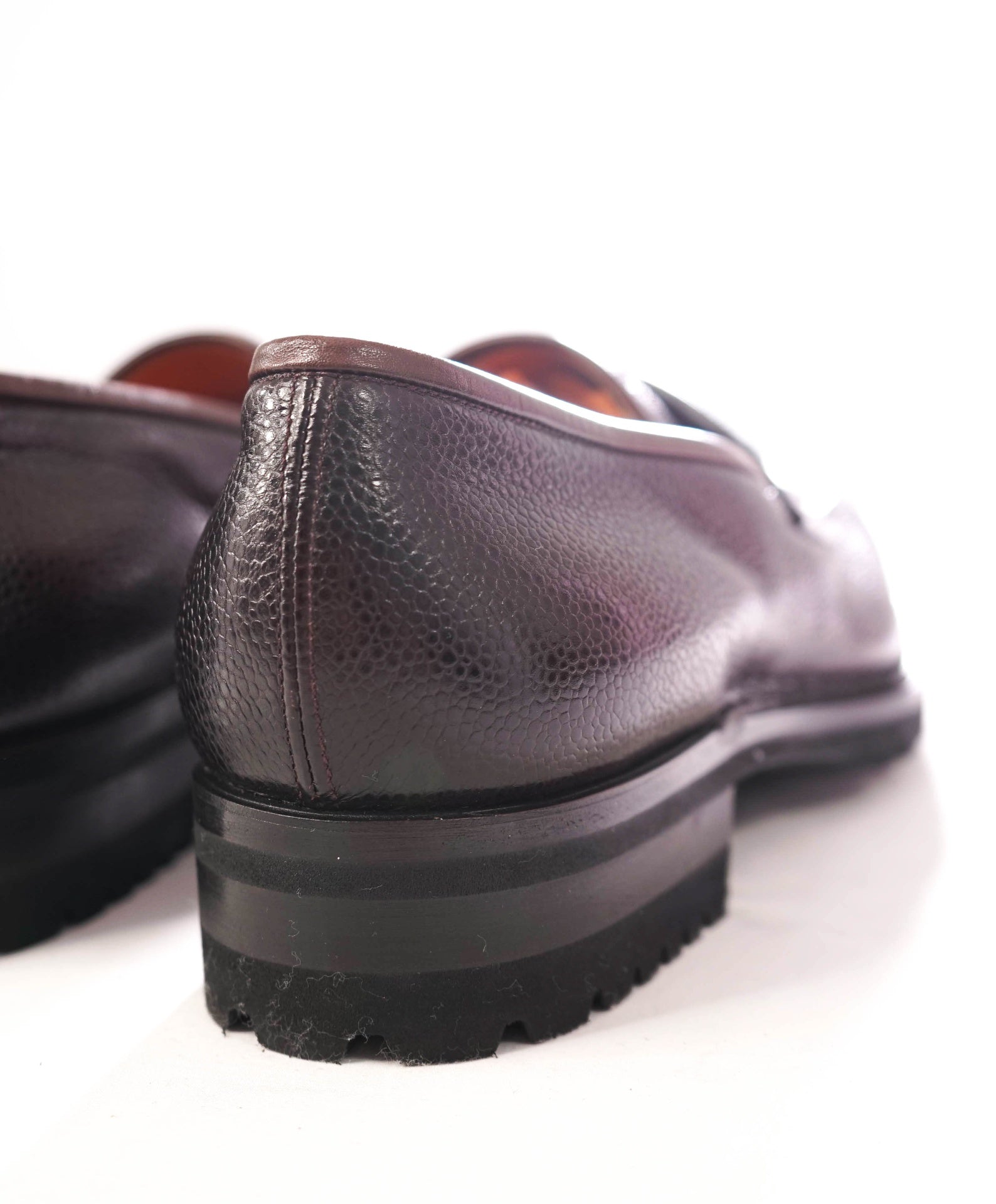 $1,350 SANTONI - GOODYEAR Norwegian Welt Loafers - US 12 (UK11)