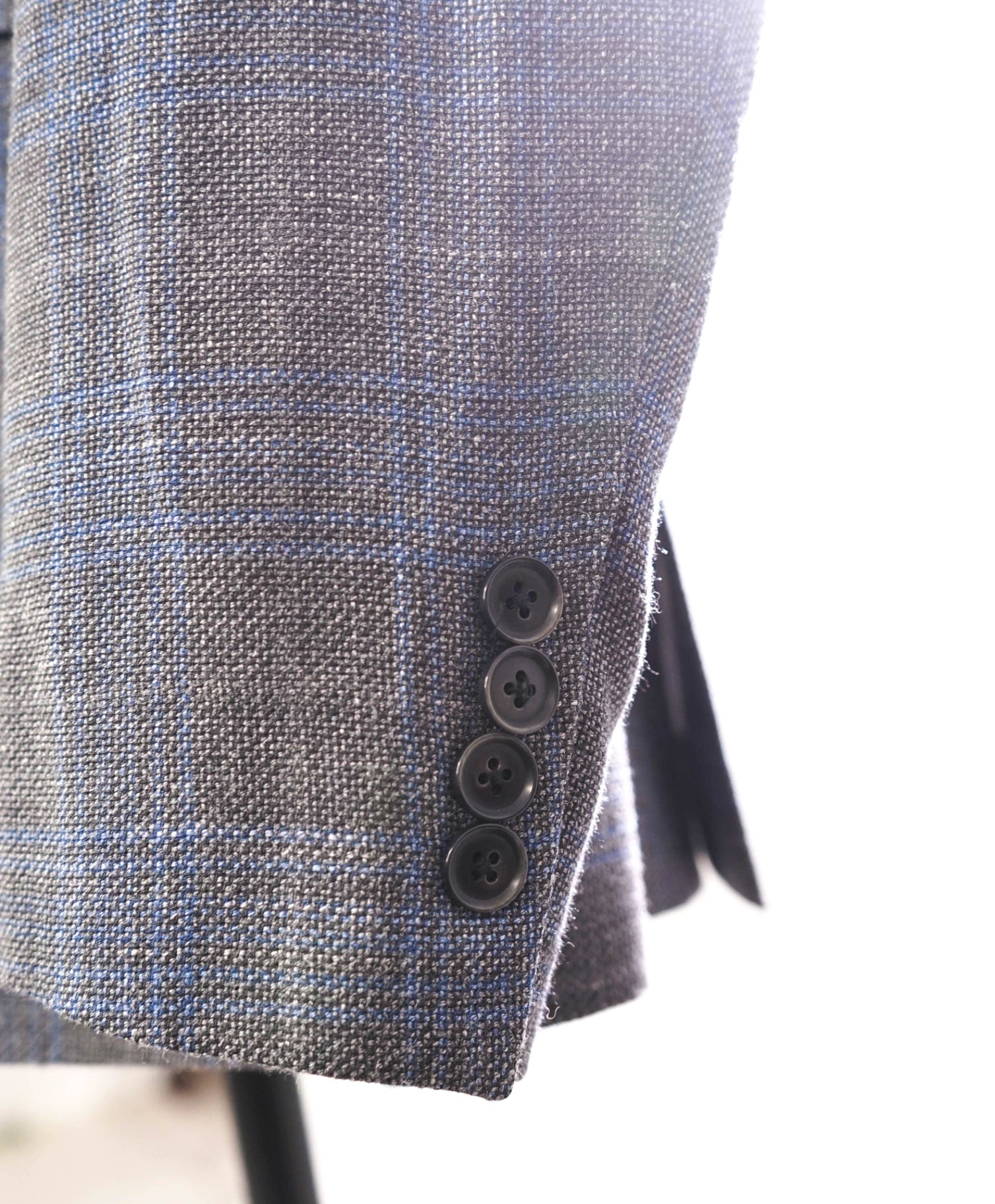 $995 ZEGNA For BARNEYS NY - Wool/Silk/Linen Gray Blue Blazer - 42L