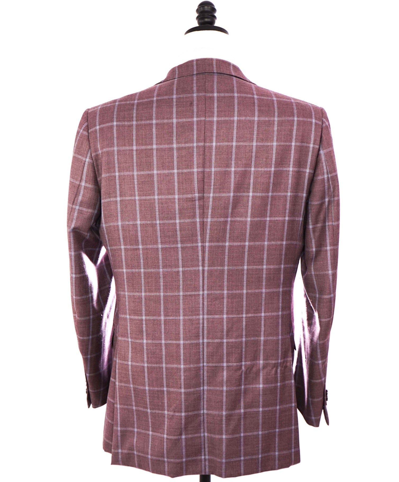 $2,695 ZEGNA -"SU MISURA" 1of1 Wool Purple/Blue Plaid - 42L