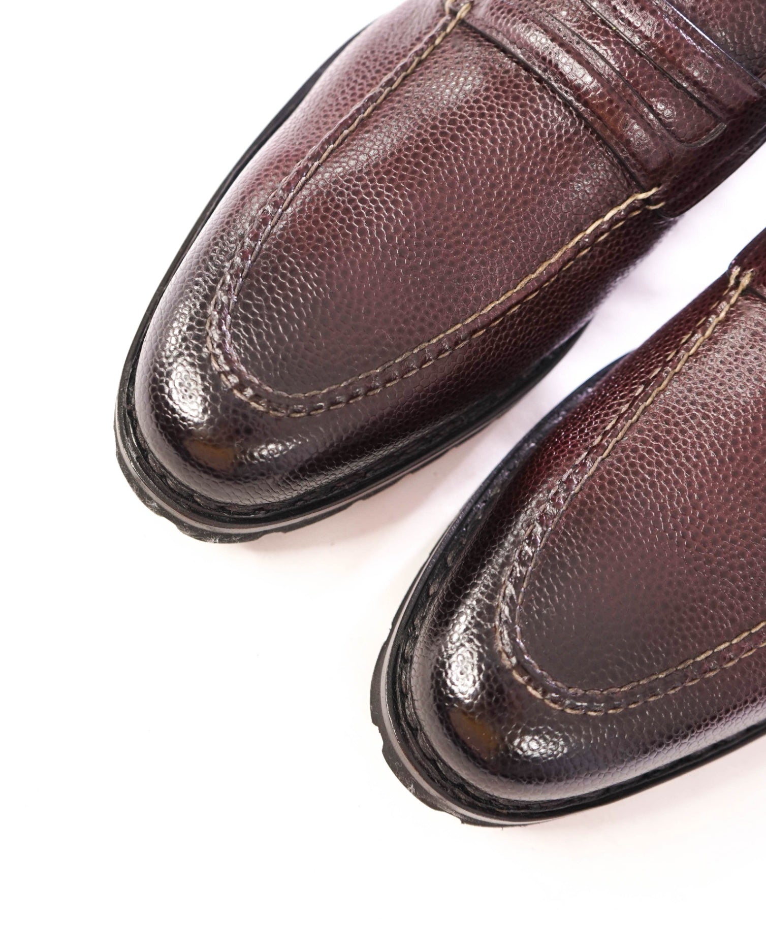 $1,350 SANTONI - GOODYEAR Norwegian Welt Loafers - US 12 (UK11)