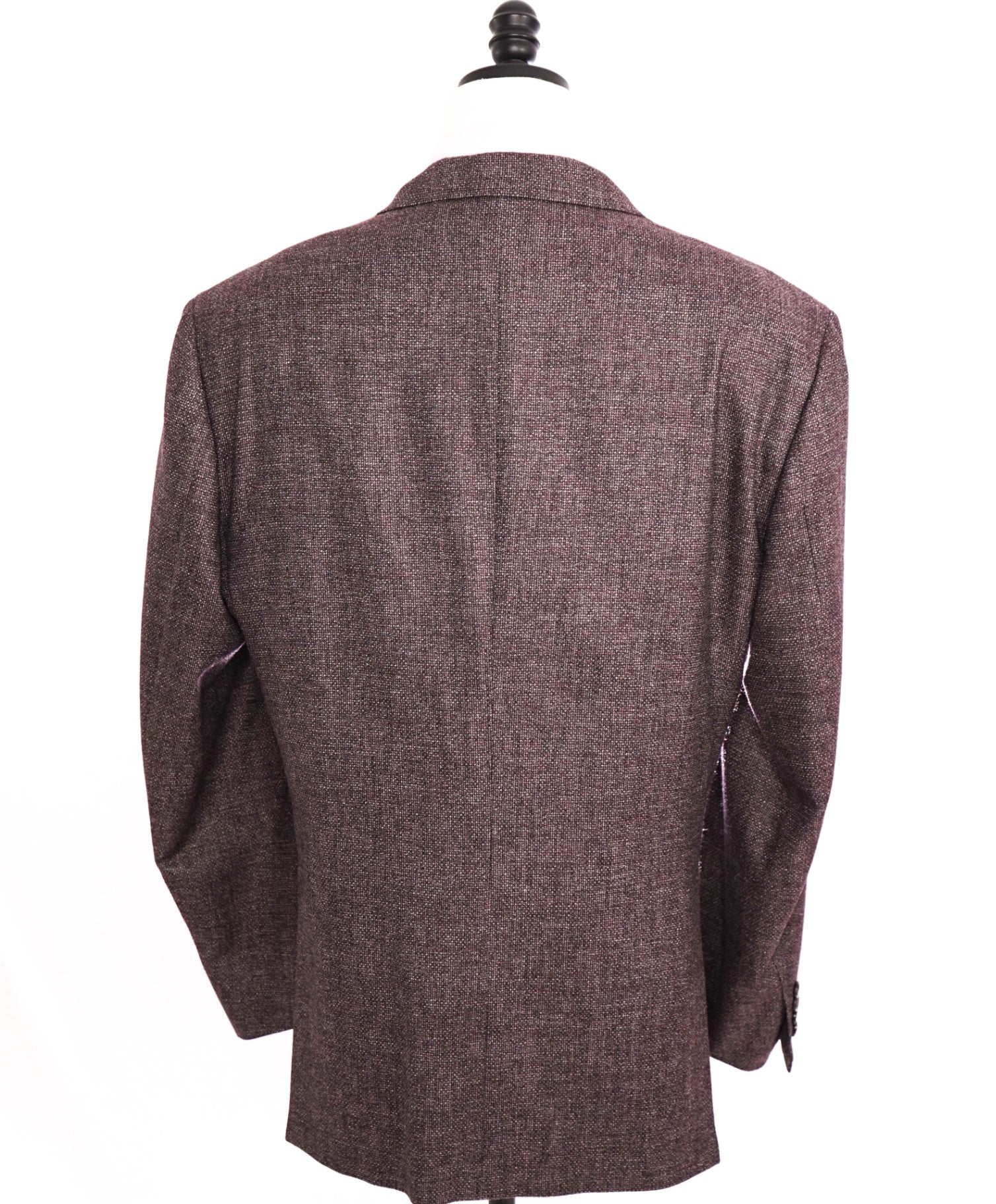 $5,715 BRIONI - Wool/Cashmere/Silk Burgundy Purple Blazer - 48L