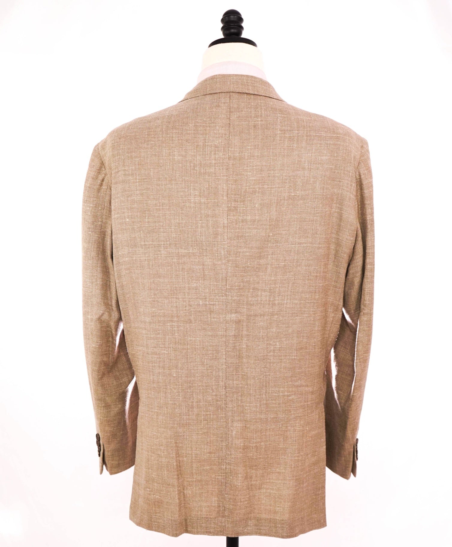 $2,695 ZEGNA - Wool/Silk/Linen "CROSSOVER" Tan 2/3-Roll Blazer - 50R