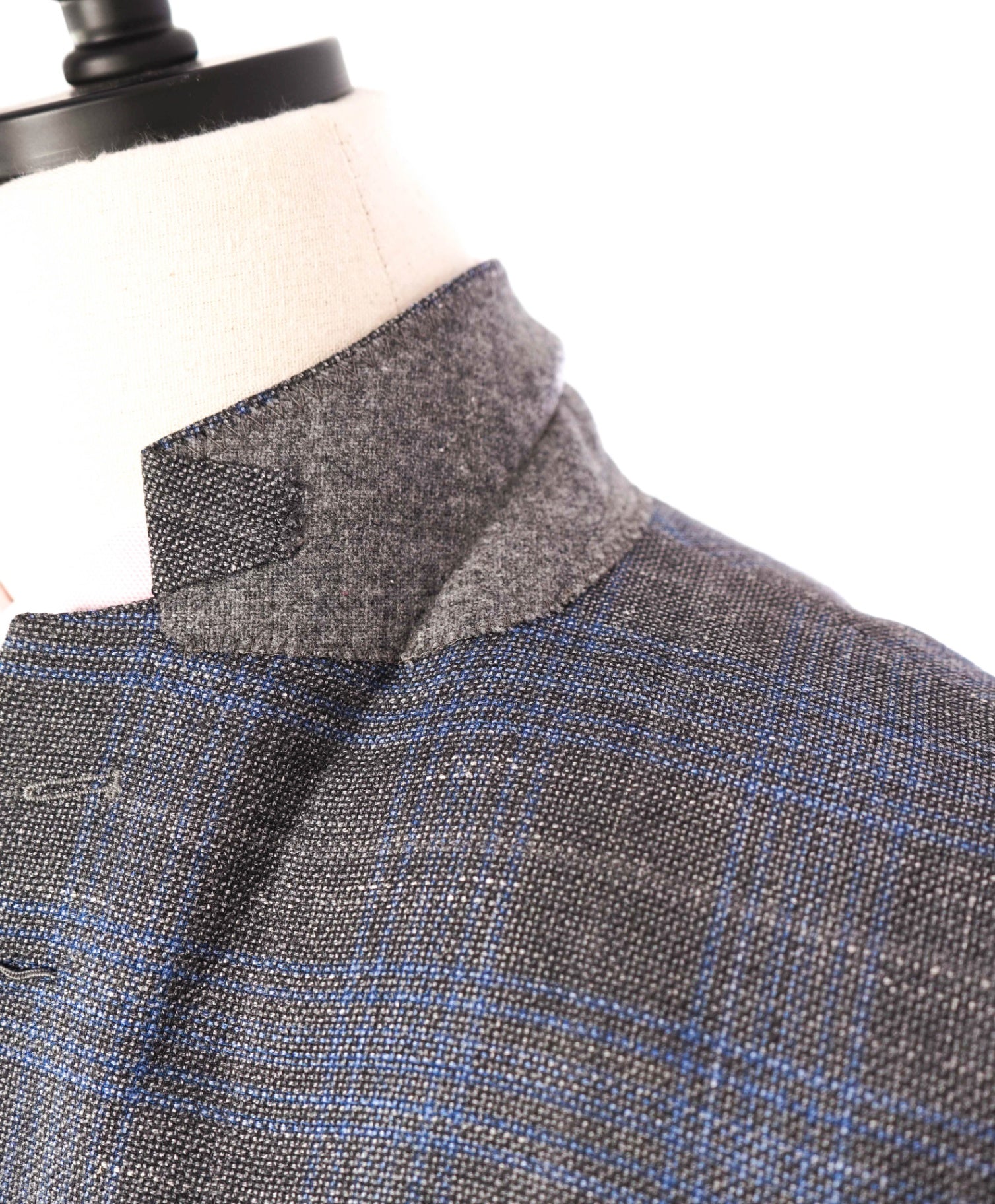 $995 ZEGNA For BARNEYS NY - Wool/Silk/Linen Gray Blue Blazer - 42L