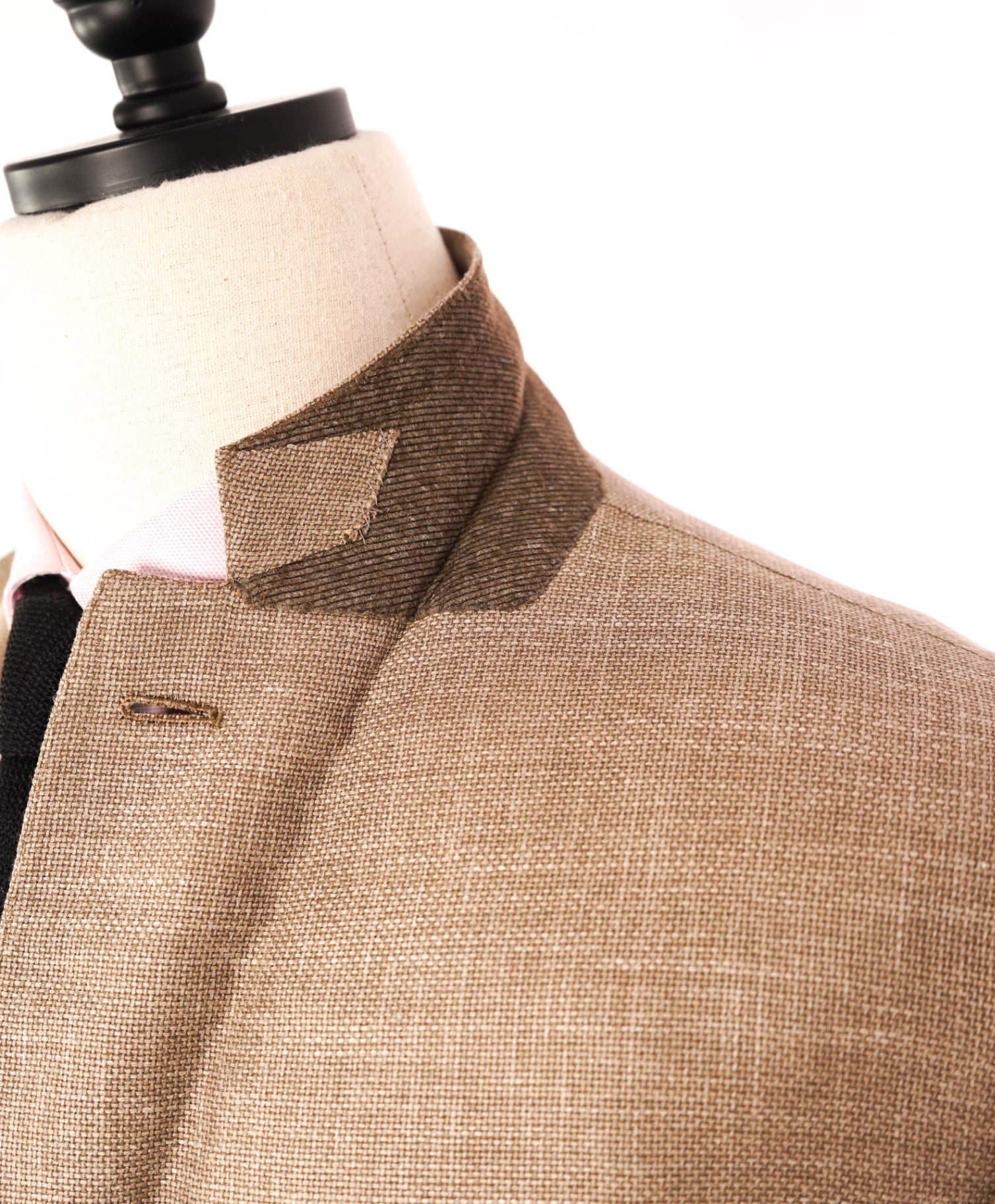 $2,695 ZEGNA - Wool/Silk/Linen "CROSSOVER" Tan 2/3-Roll Blazer - 50R