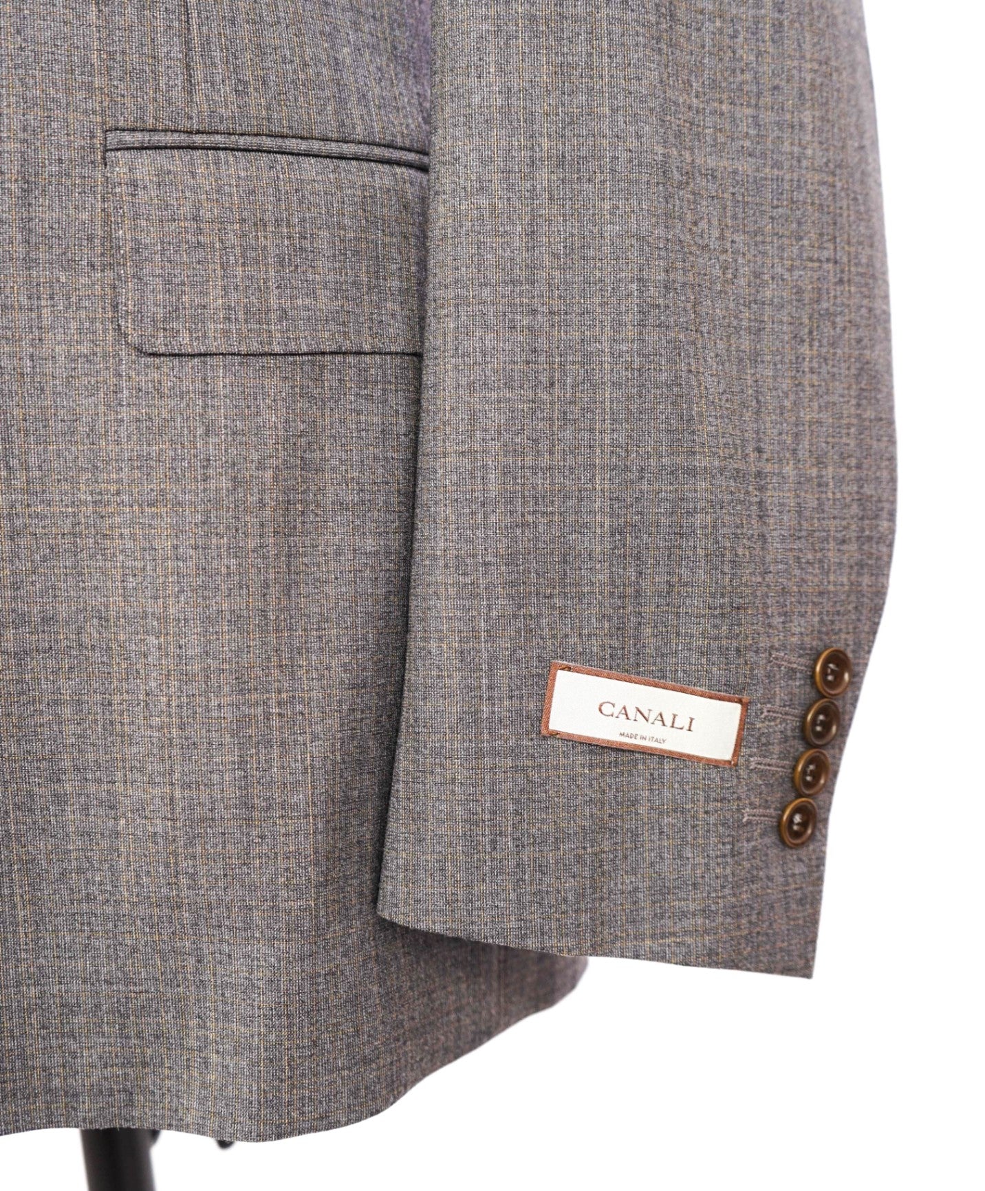 $2,195 CANALI - Wool "impeccabile" Gray Double Breasted Blazer - 38R
