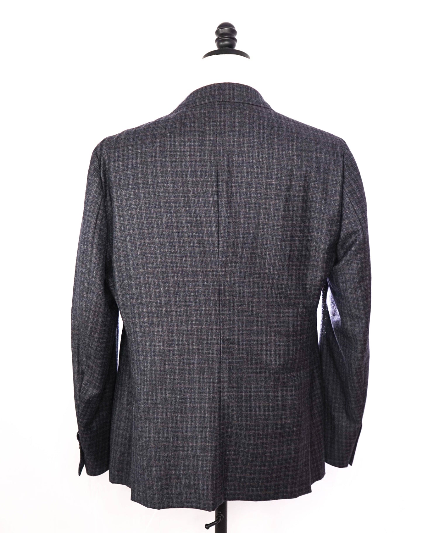 $4,995 GIORGIO ARMANI - "Napoli" Micro Check Double Breasted Suit - 42R