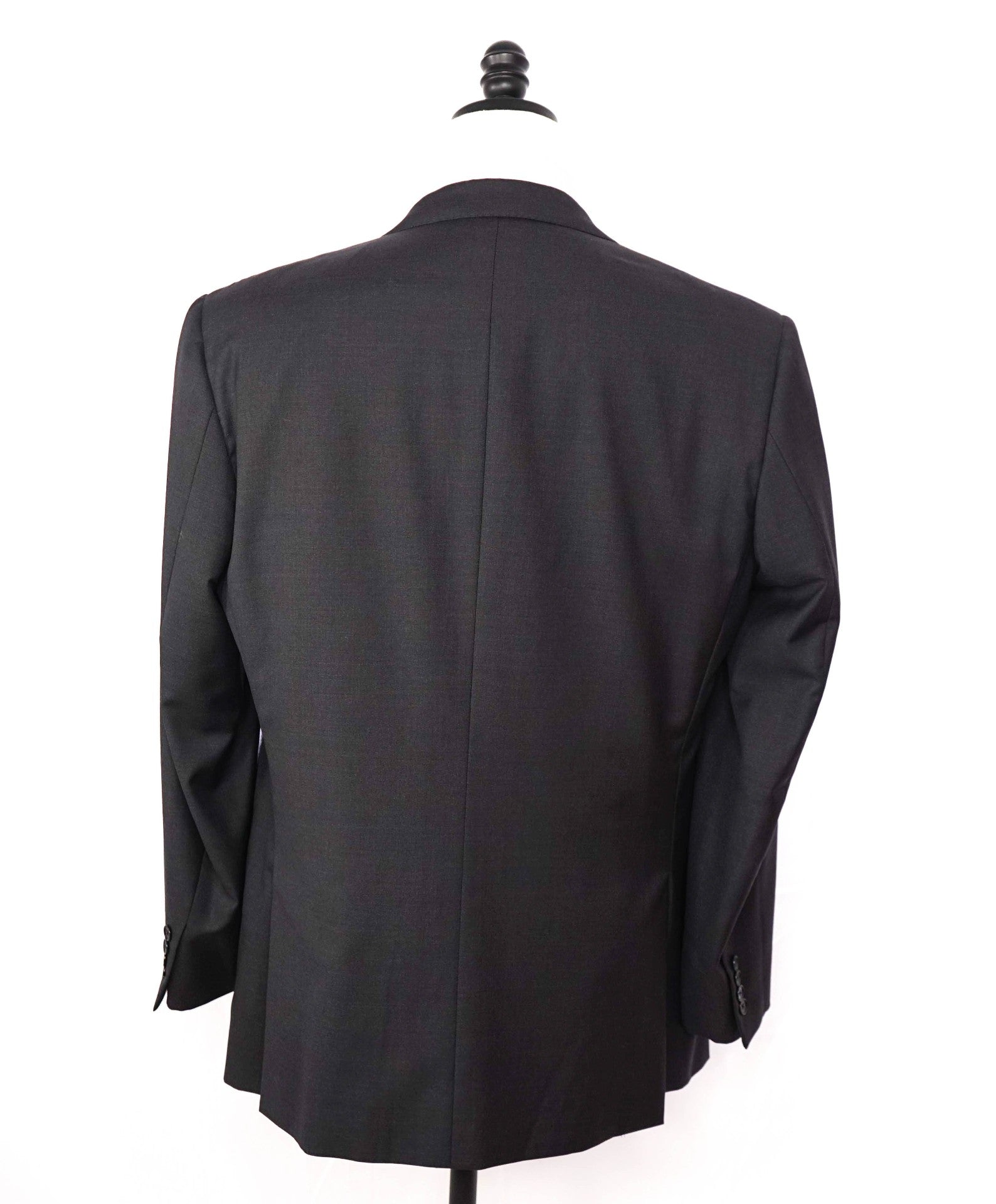 $3,750 ISAIA - AQUASPIDER Wool Solid Dark Gray Suit - 42R