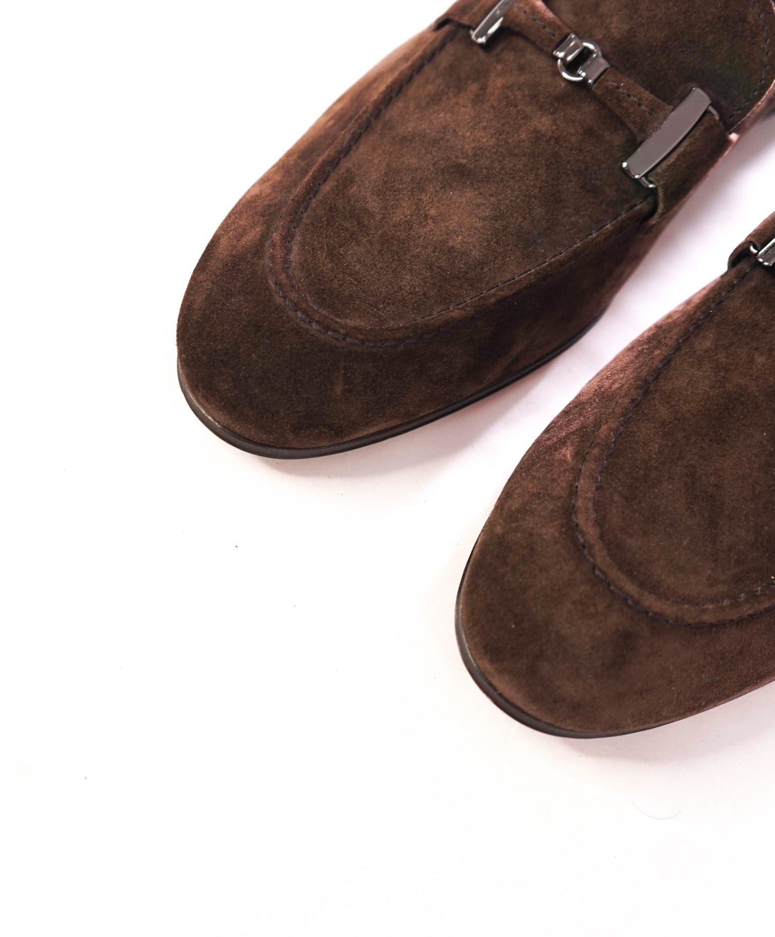 $675 TOD'S - T Strap Bit Suede Brown Loafers - US 9.5 (UK8.5)