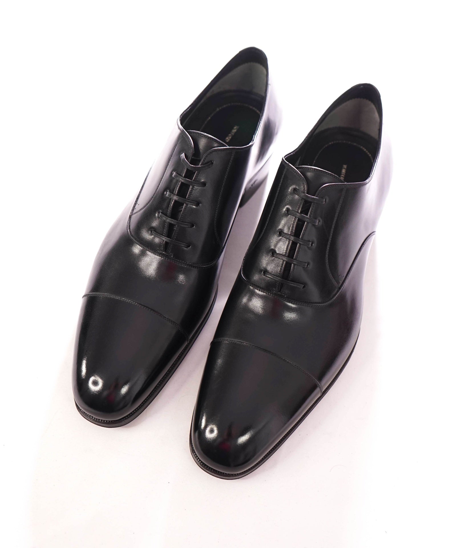 $1,990 TOM FORD - "Edgar" Leather Black Oxfords - 12.5 (12TF)