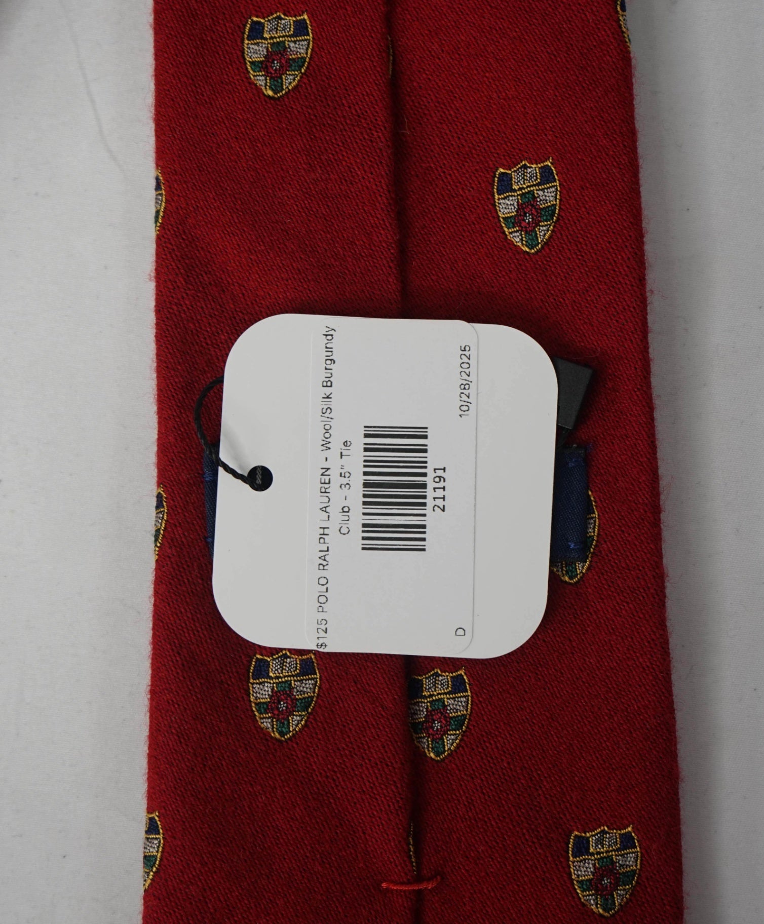 $125 POLO RALPH LAUREN - Wool/Silk CREST Collegiate Club - 3.5" Tie