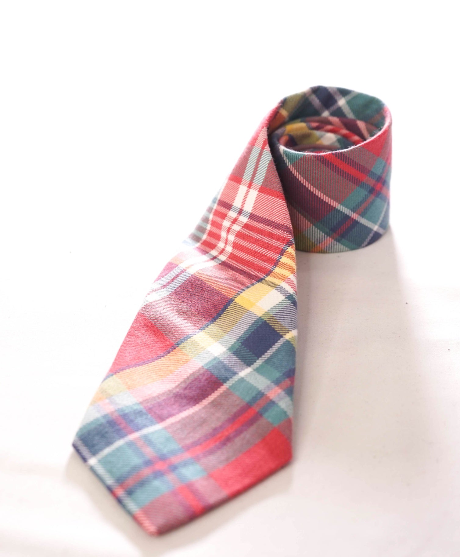 $125 POLO RALPH LAUREN - Cotton *Made In Italy* Madras - 3" Tie