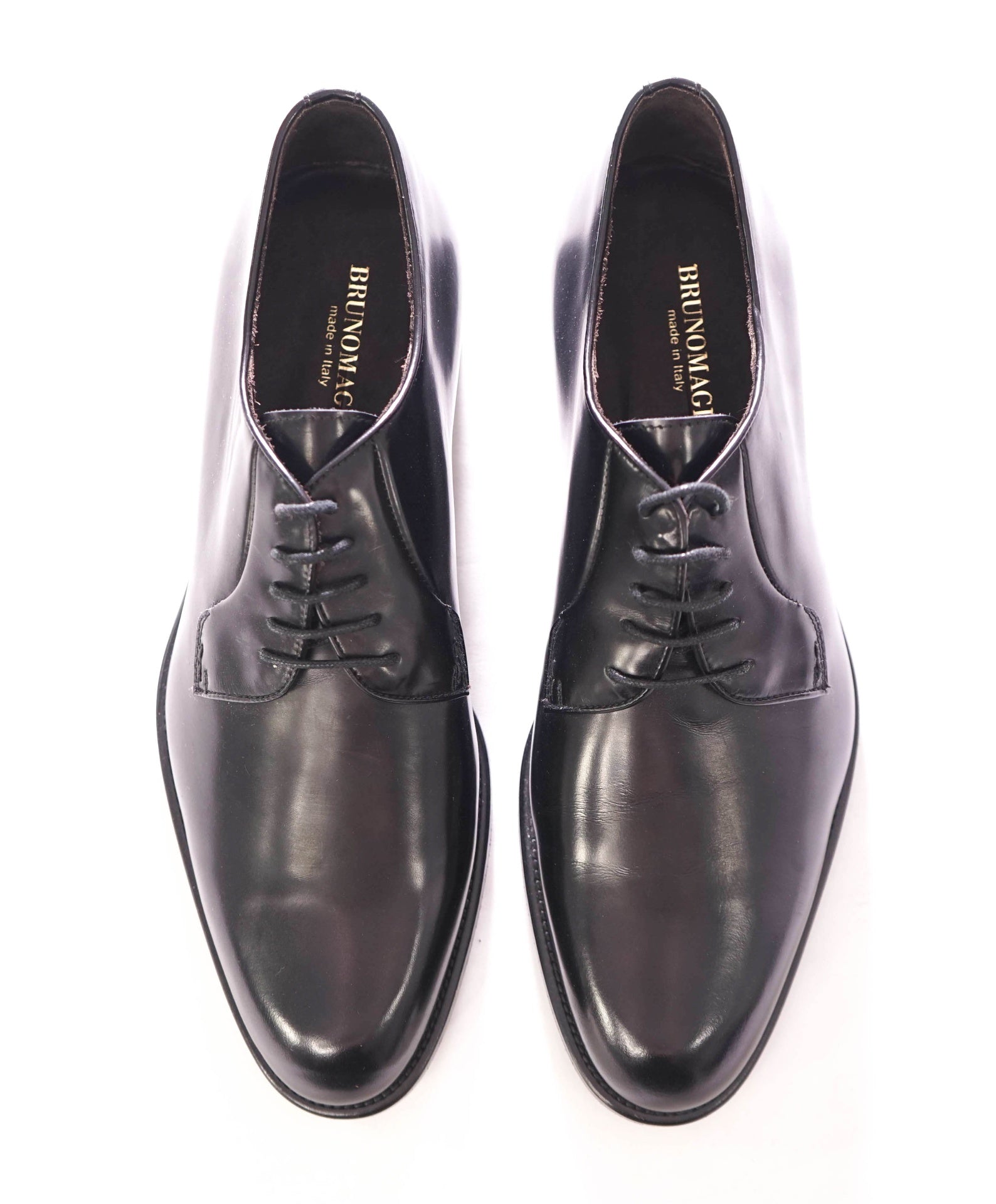 $375 BRUNO MAGLI - Leather Black Classic Derby - 10 US
