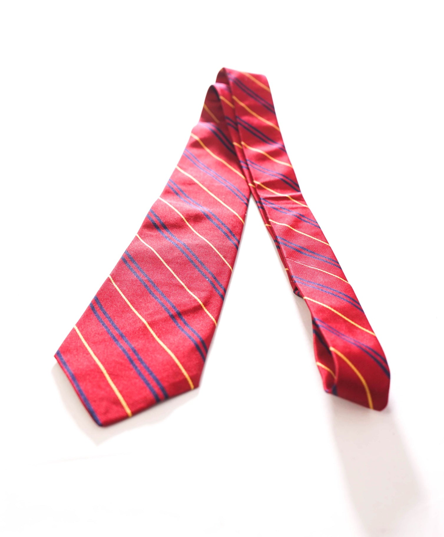 $125 POLO RALPH LAUREN - Silk Burgundy *Made In Italy* Striped - 3.25" Tie