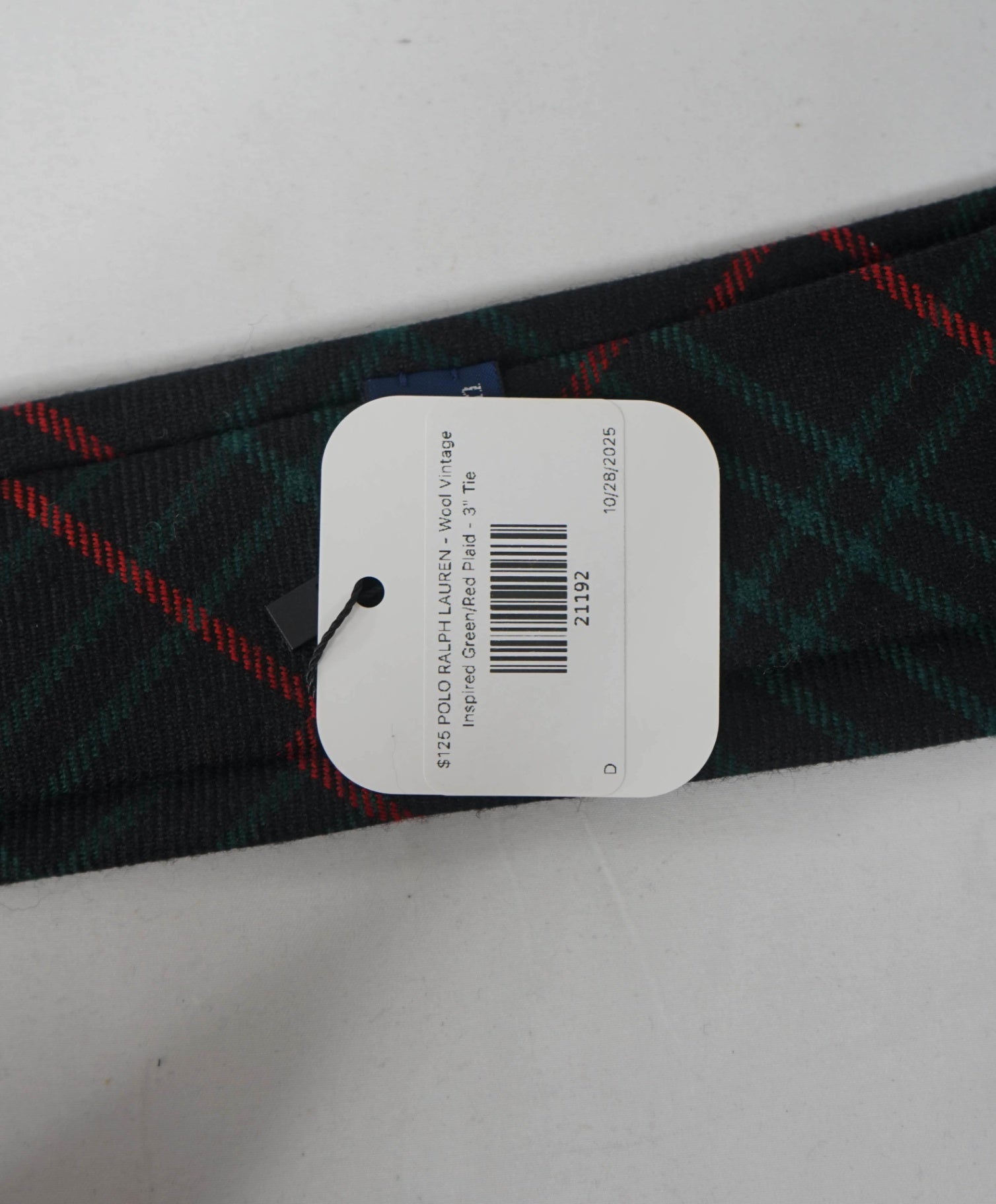 $125 POLO RALPH LAUREN - Wool Vintage *Made In Italy* Plaid - 3" Tie