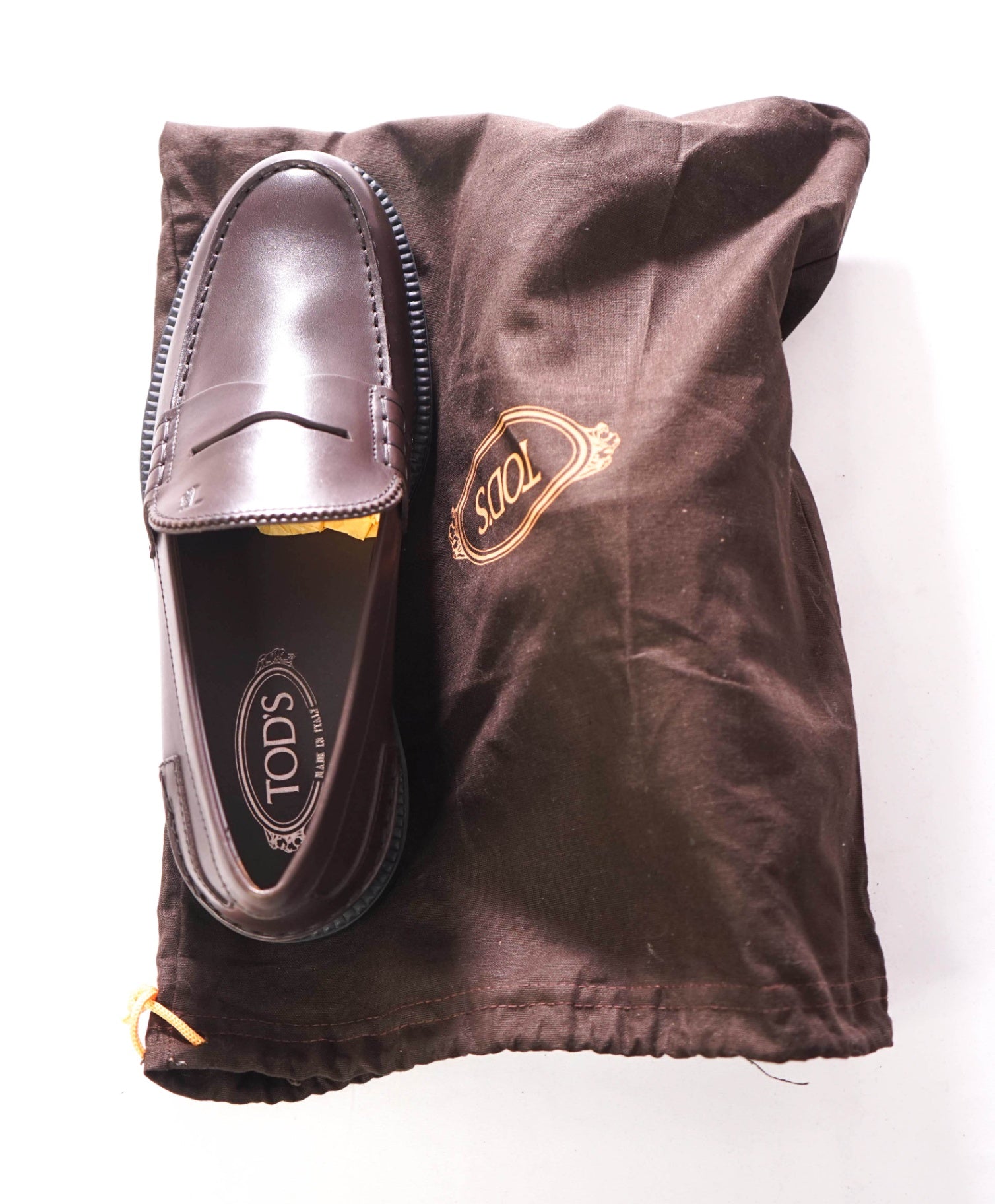 $745 TOD'S - "BOSTON" Leather Brown Penny Loafers - US 9.5 (UK8.5)