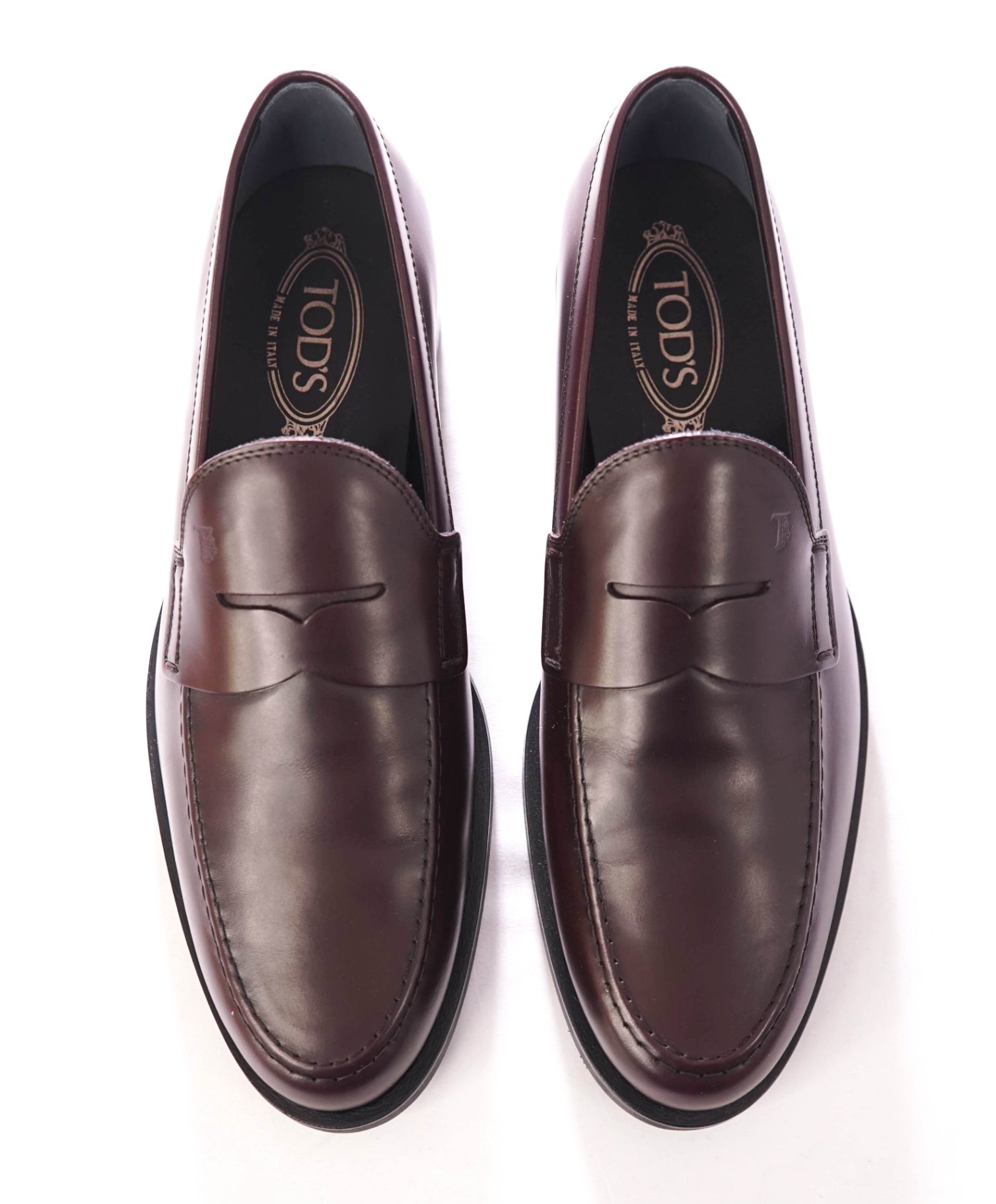 $775 TOD'S - "BOSTON" Brown Leather Loafers - US 10 (9UK)