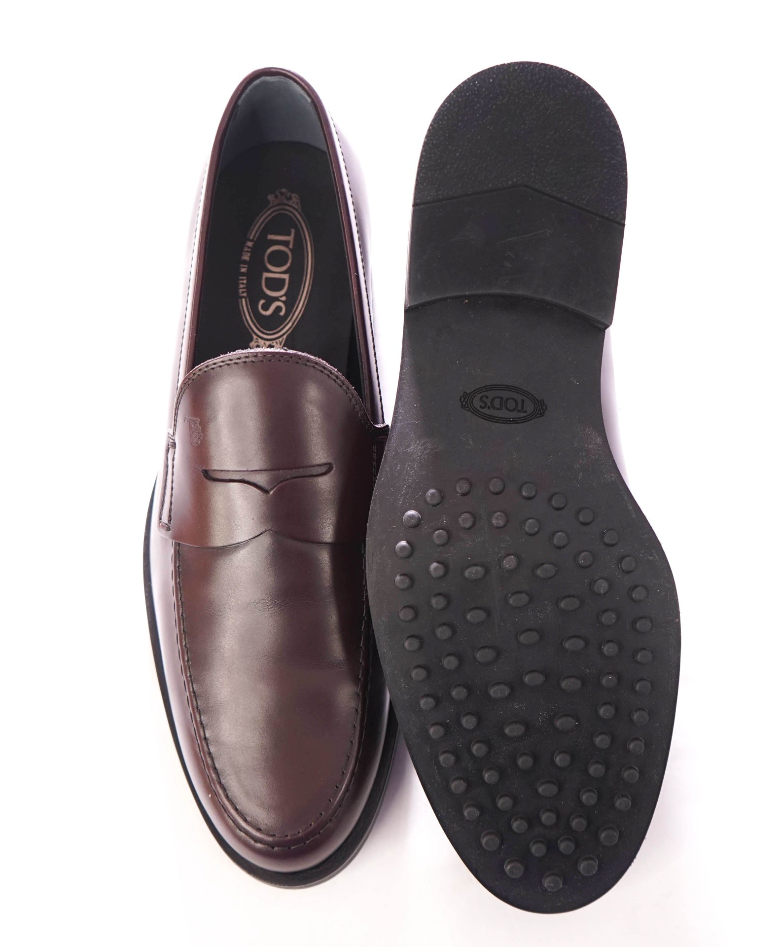 $775 TOD'S - "BOSTON" Brown Leather Loafers - US 10 (9UK)