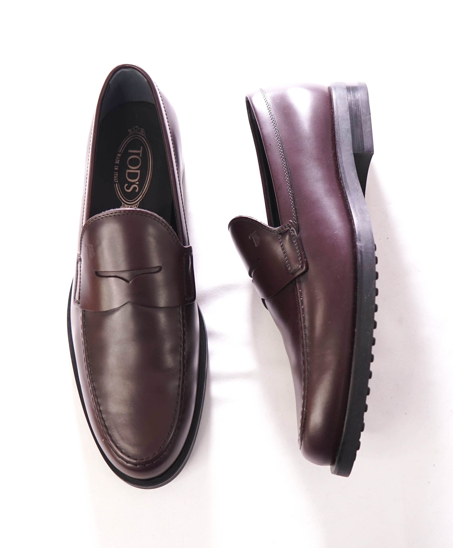 $775 TOD'S - "BOSTON" Brown Leather Loafers - US 10 (9UK)