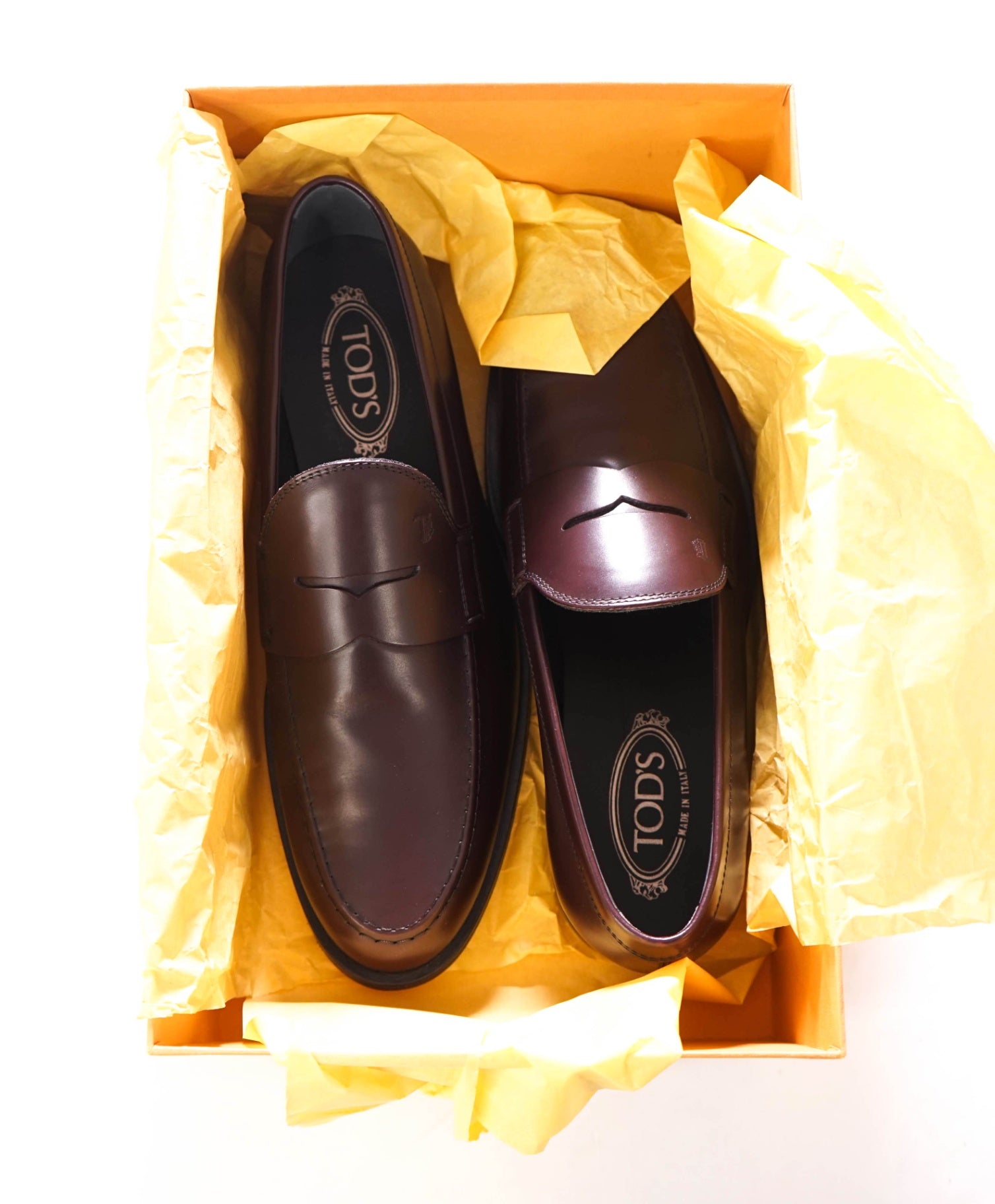 $775 TOD'S - "BOSTON" Brown Leather Loafers - US 10 (9UK)
