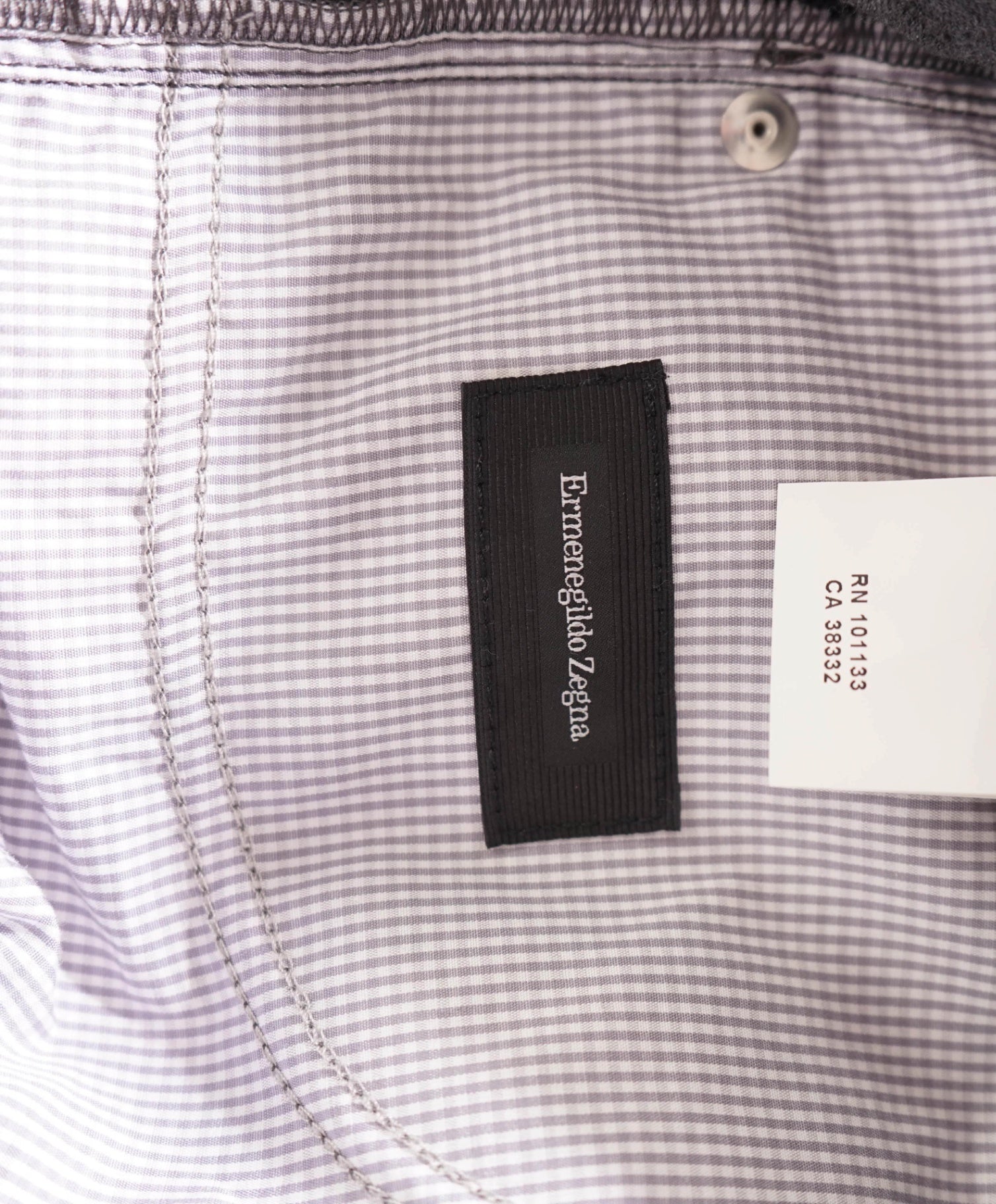 $695 ERMENEGILDO ZEGNA - Flannel Wool Solid Grey Pants - 38W