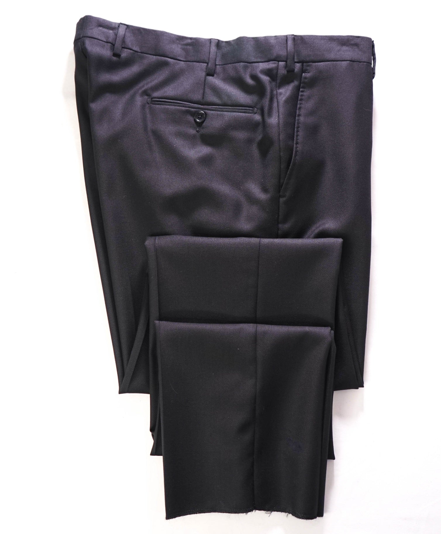$400 SAKS FIFTH AVENUE - Wool Black Textured Pants - 38W