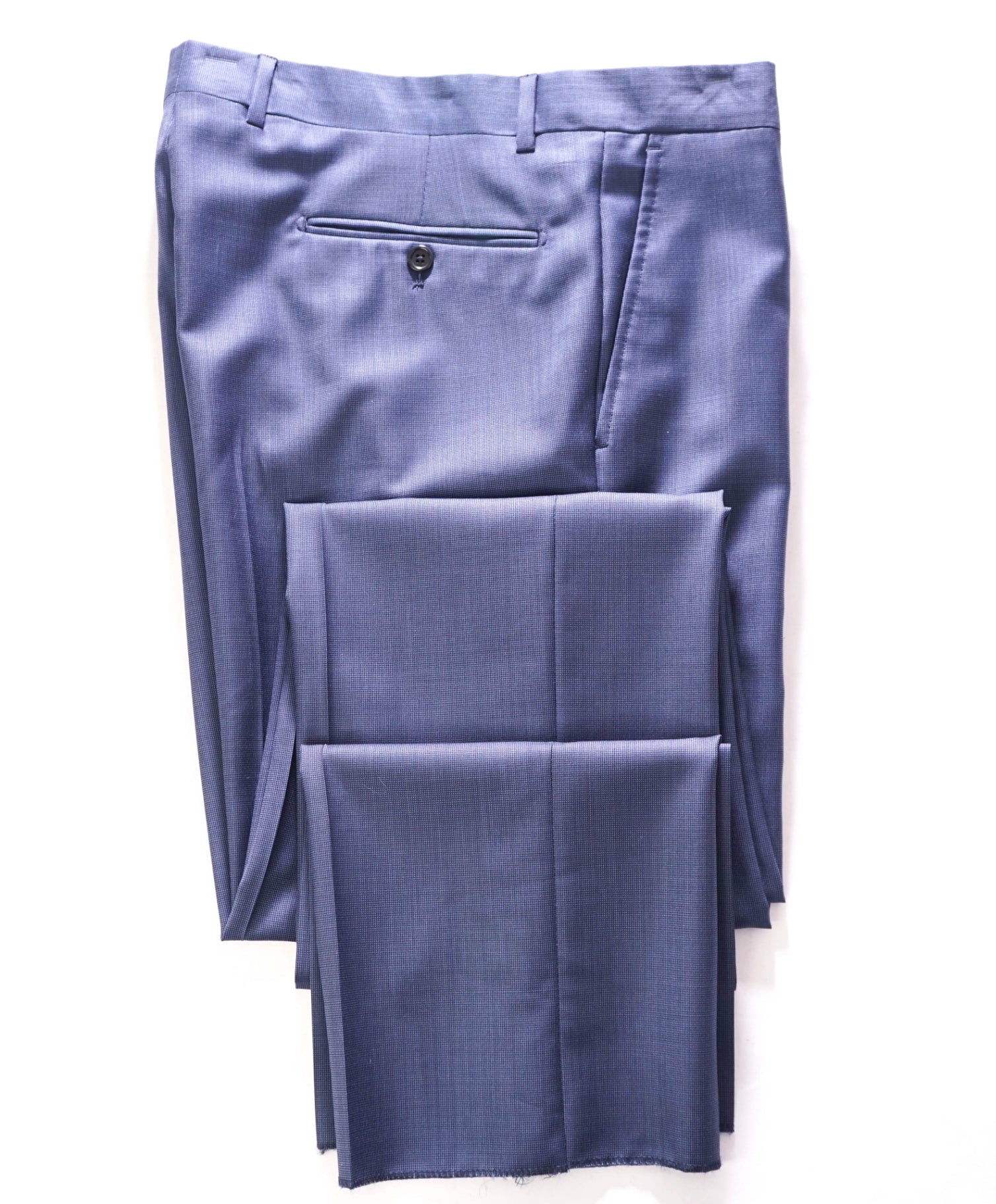 $1,295 SAKS FIFTH AVENUE - Wool Pastel Blue Pants - 36W