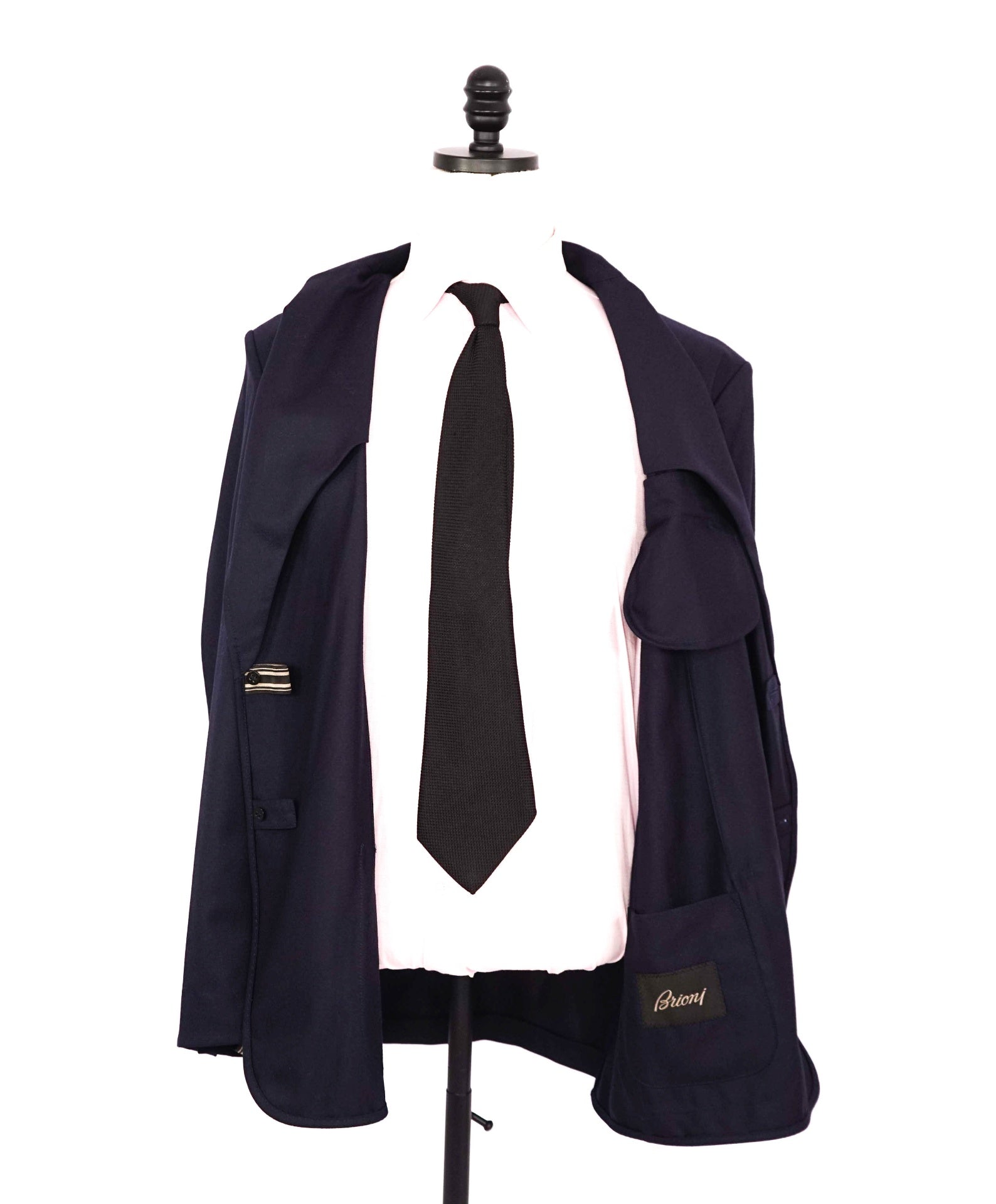 $5,300 BRIONI - Wool Navy Blue Sport Jacket - XXL