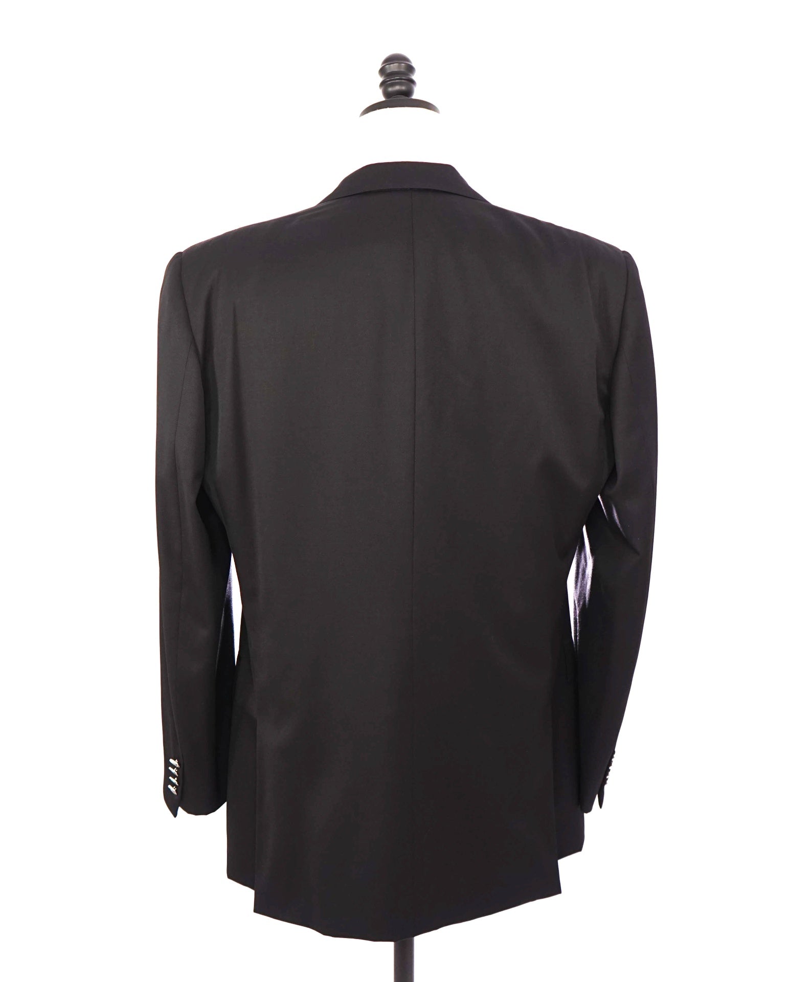 $1,495 RALPH LAUREN BLACK LABEL - Wool Solid Black Blazer - 44L