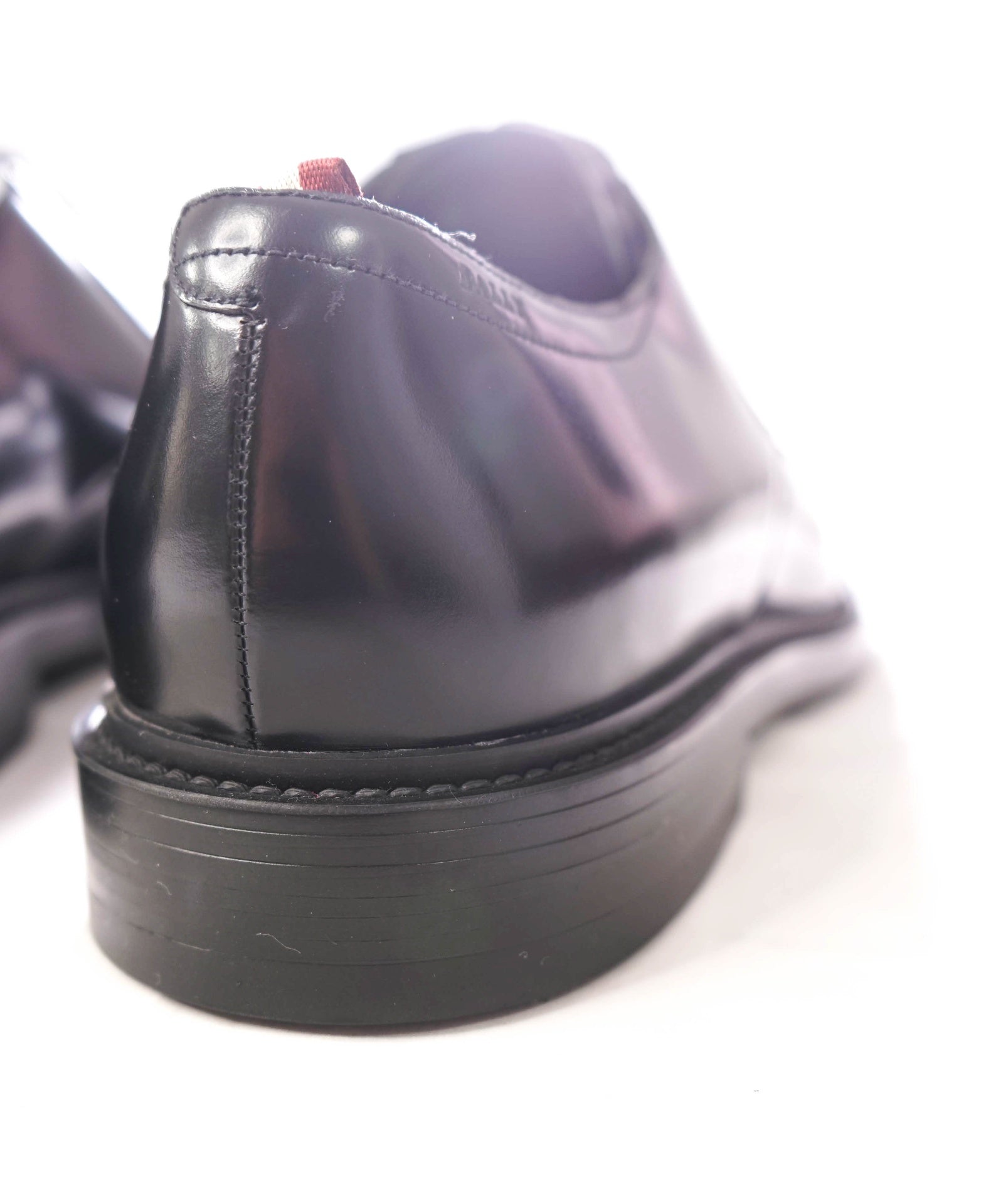 $980 BALLY - "NIVERO" Black Leather Lug Sole Derby - US 11 (UK10)