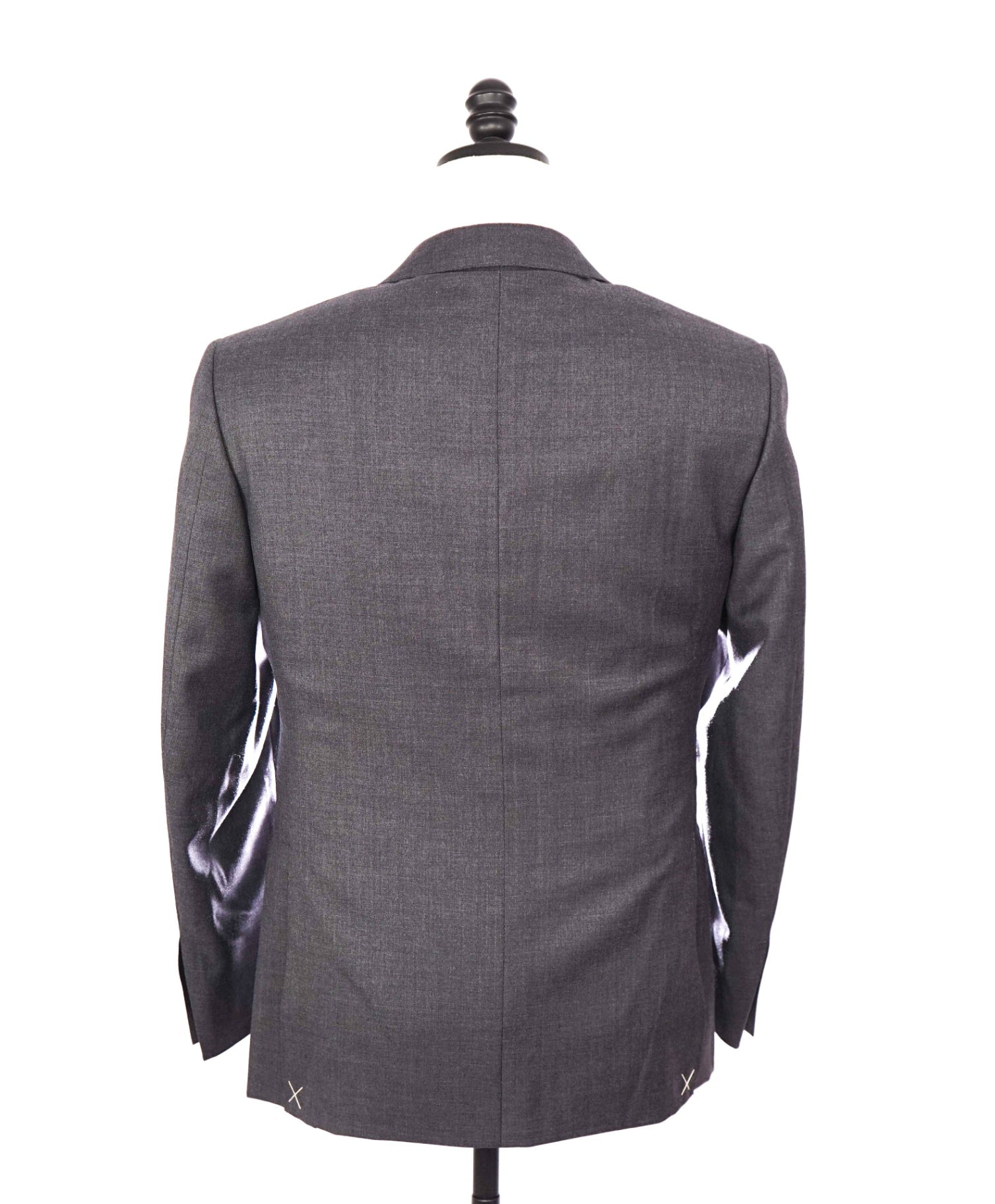 $1,995 CANALI - Wool Solid Gray 2-Btn Classic Suit - 36S