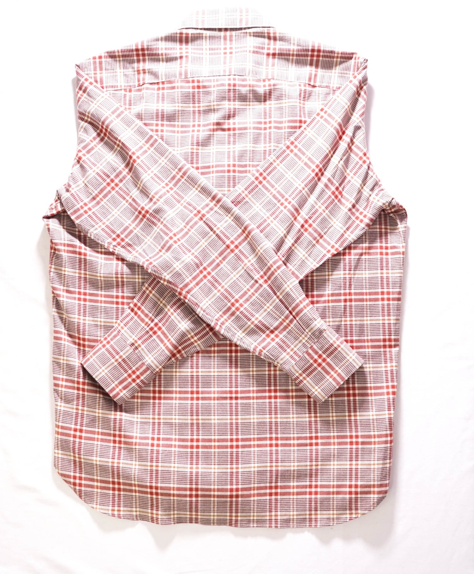 $495 ELEVENTY - POPOVER Polo Style Red Plaid Dress Shirt - M