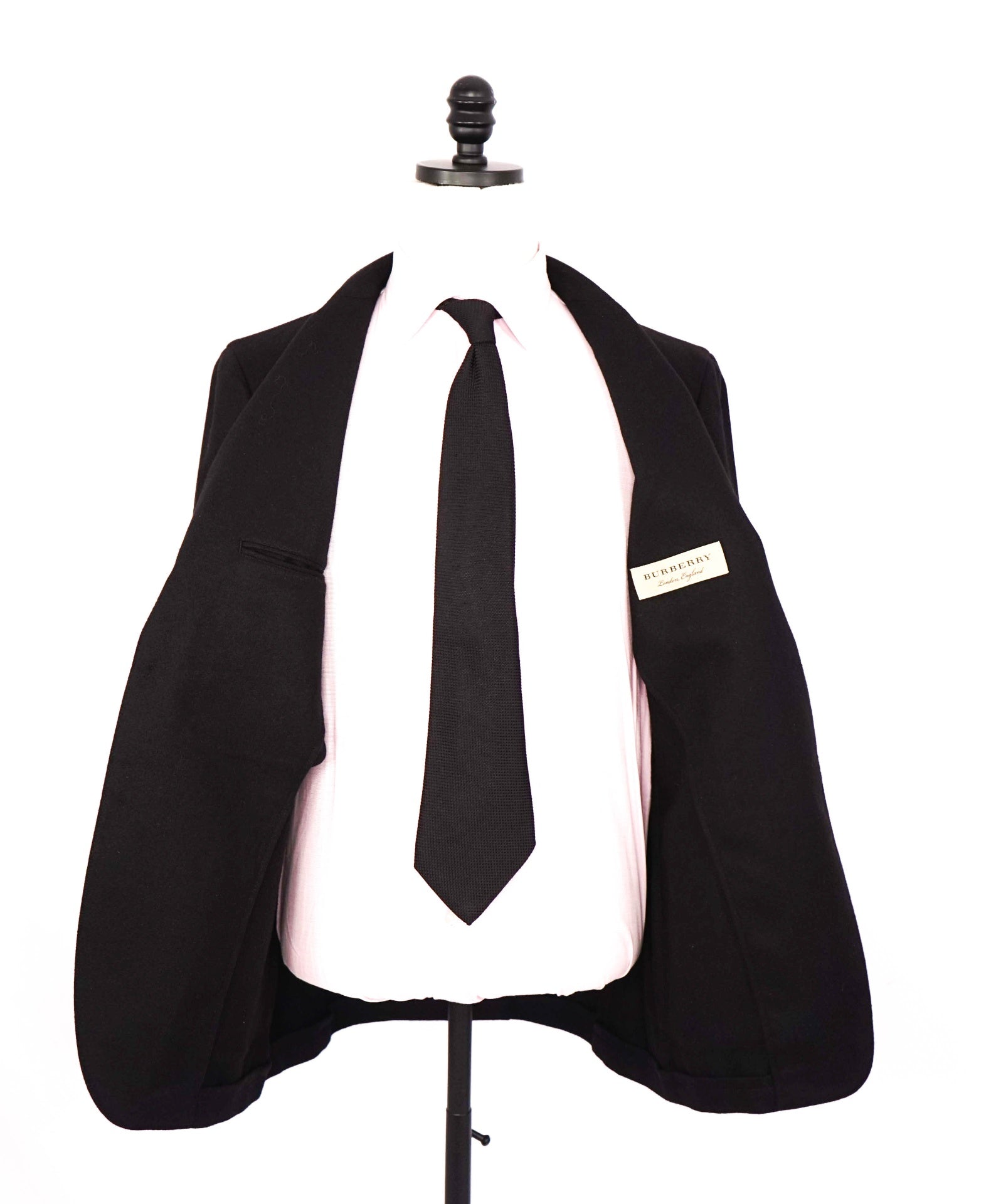 $2,495 BURBERRY LONDON - Wool Black CREST Blazer Jacket - 40R