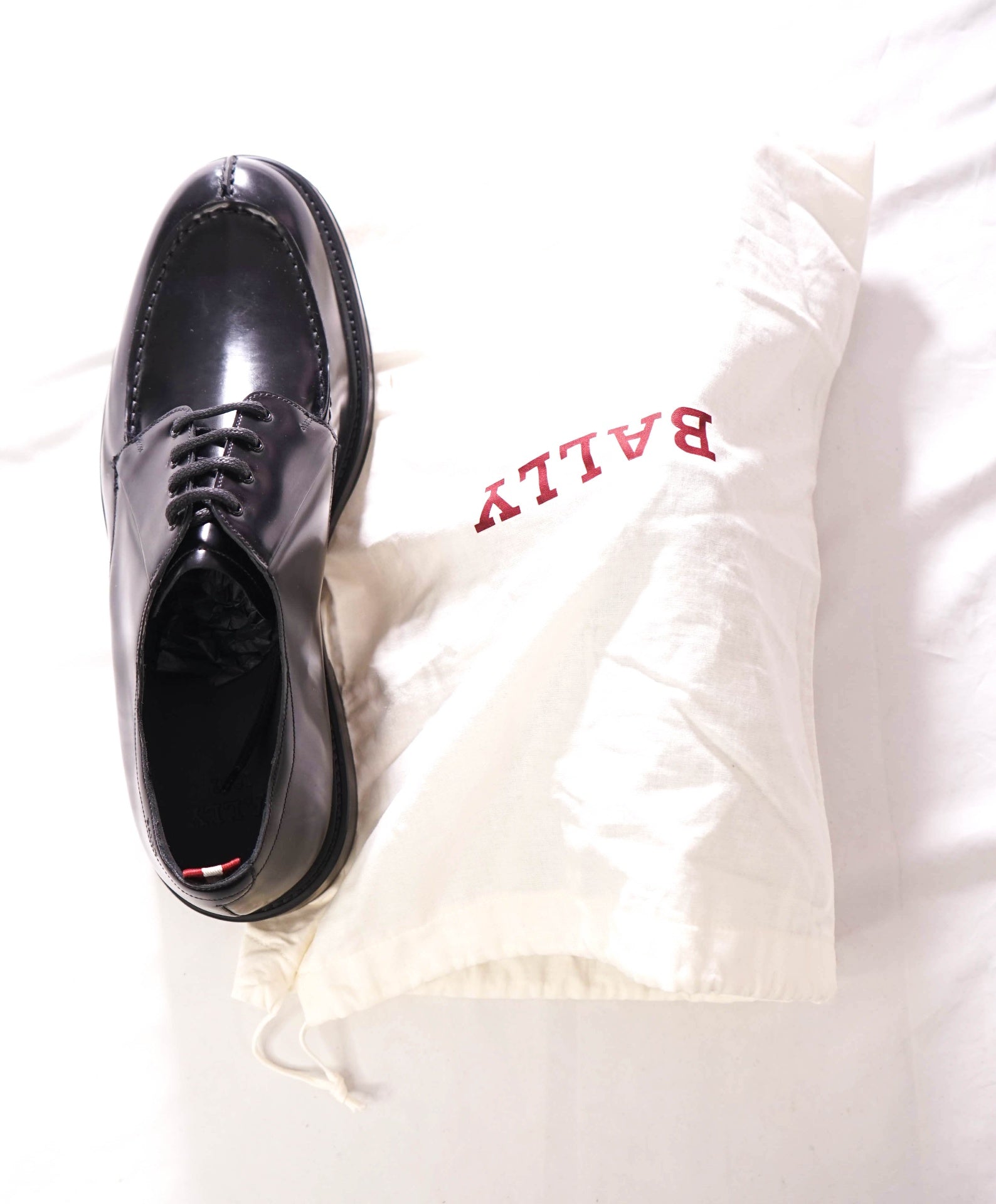 $980 BALLY - "NIVERO" Black Leather Lug Sole Derby - US 11 (UK10)