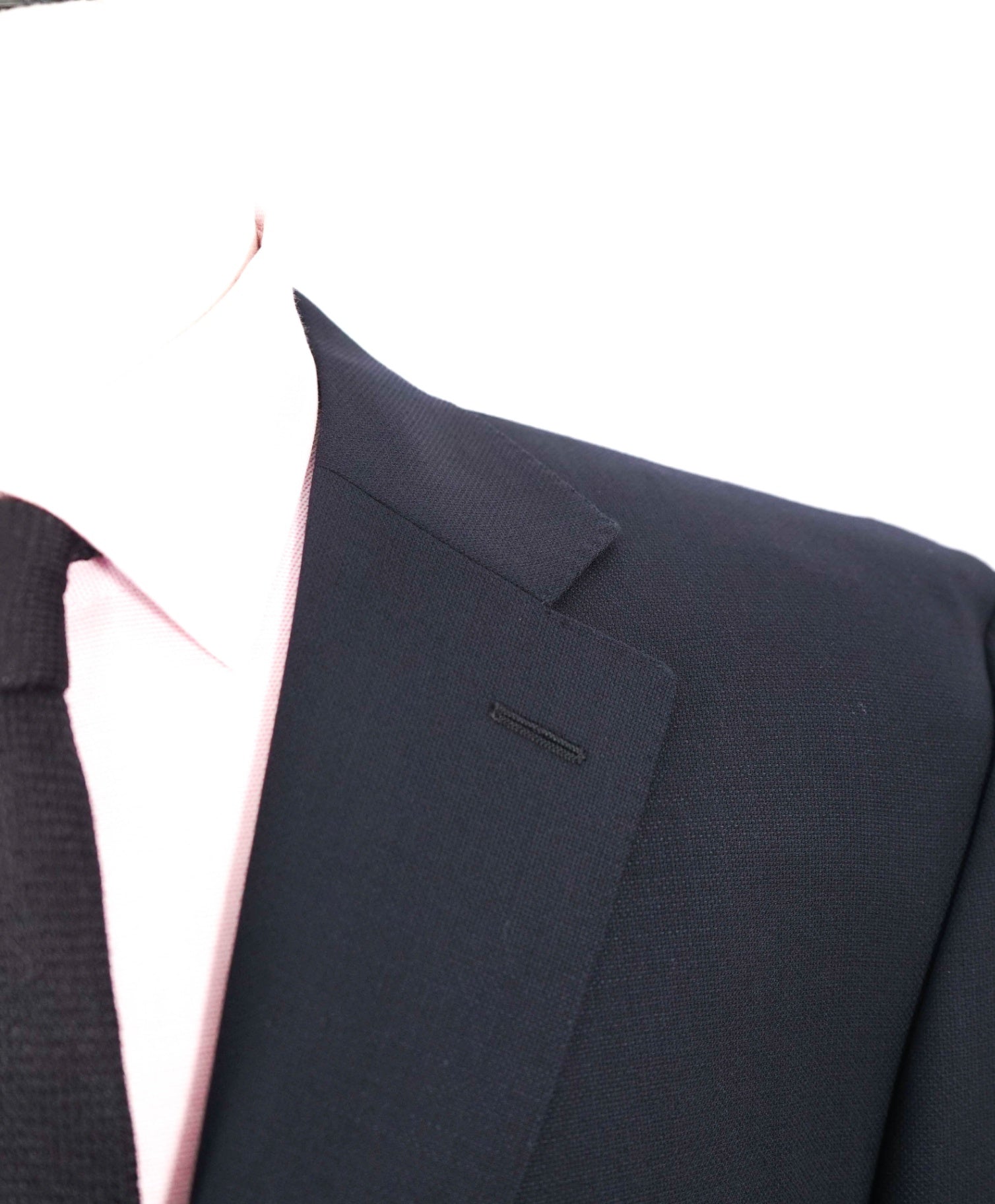 $1,895 CANALI - Solid Navy Blue "Travel" Blazer - 44L